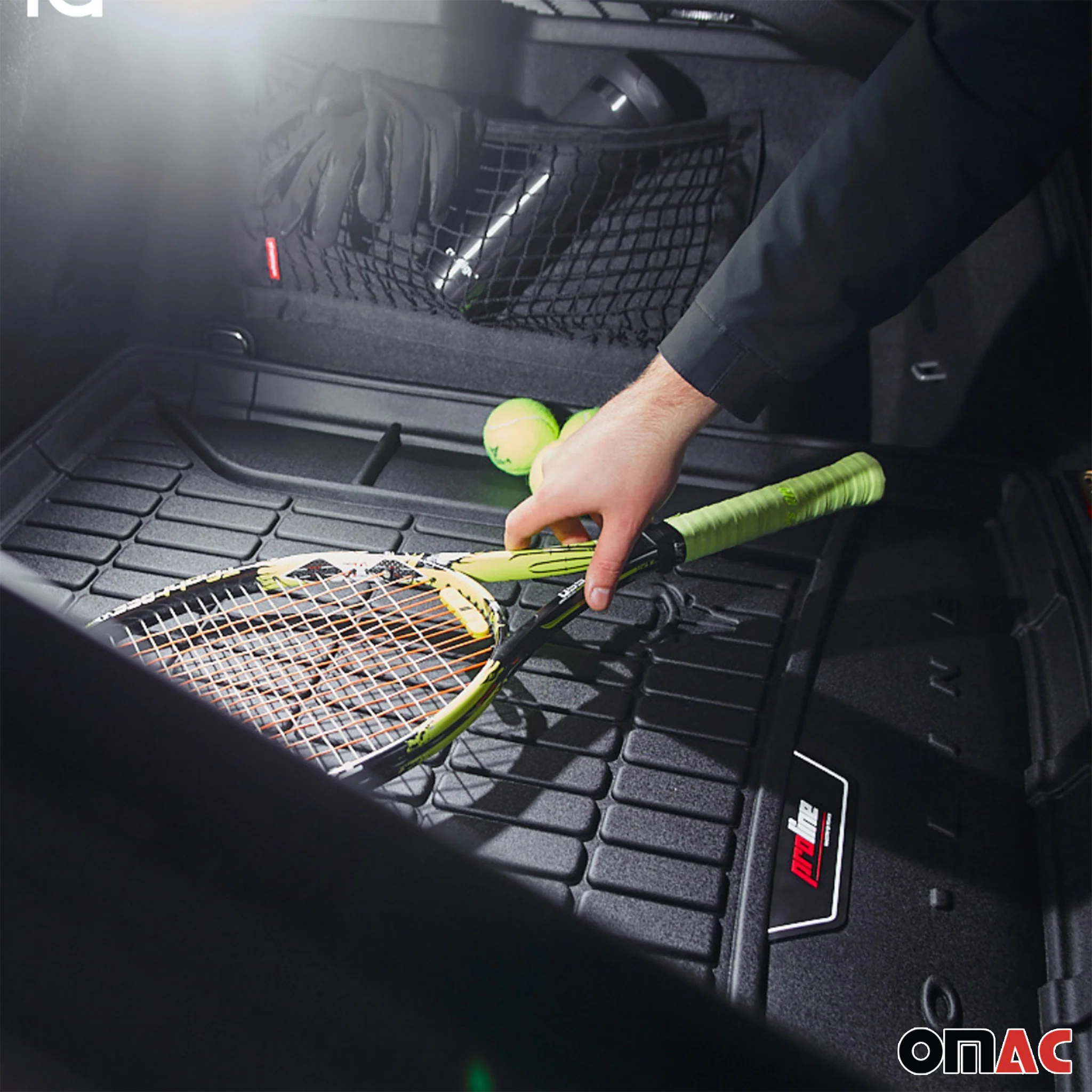 OMAC Gummi Kofferraumwanne für Toyota Prius 2009-2015 TPE Laderaumwanne Schwarz - Image 5