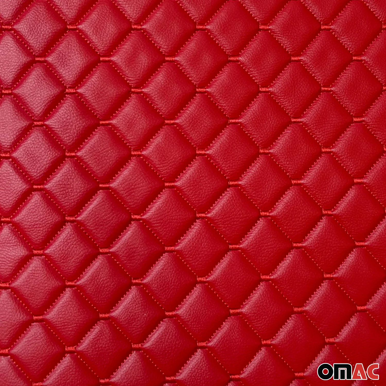 Polsterstoff Kunstleder Sitzpolster Autostoff Gesteppt Autopolsterstoff Rot - Image 6