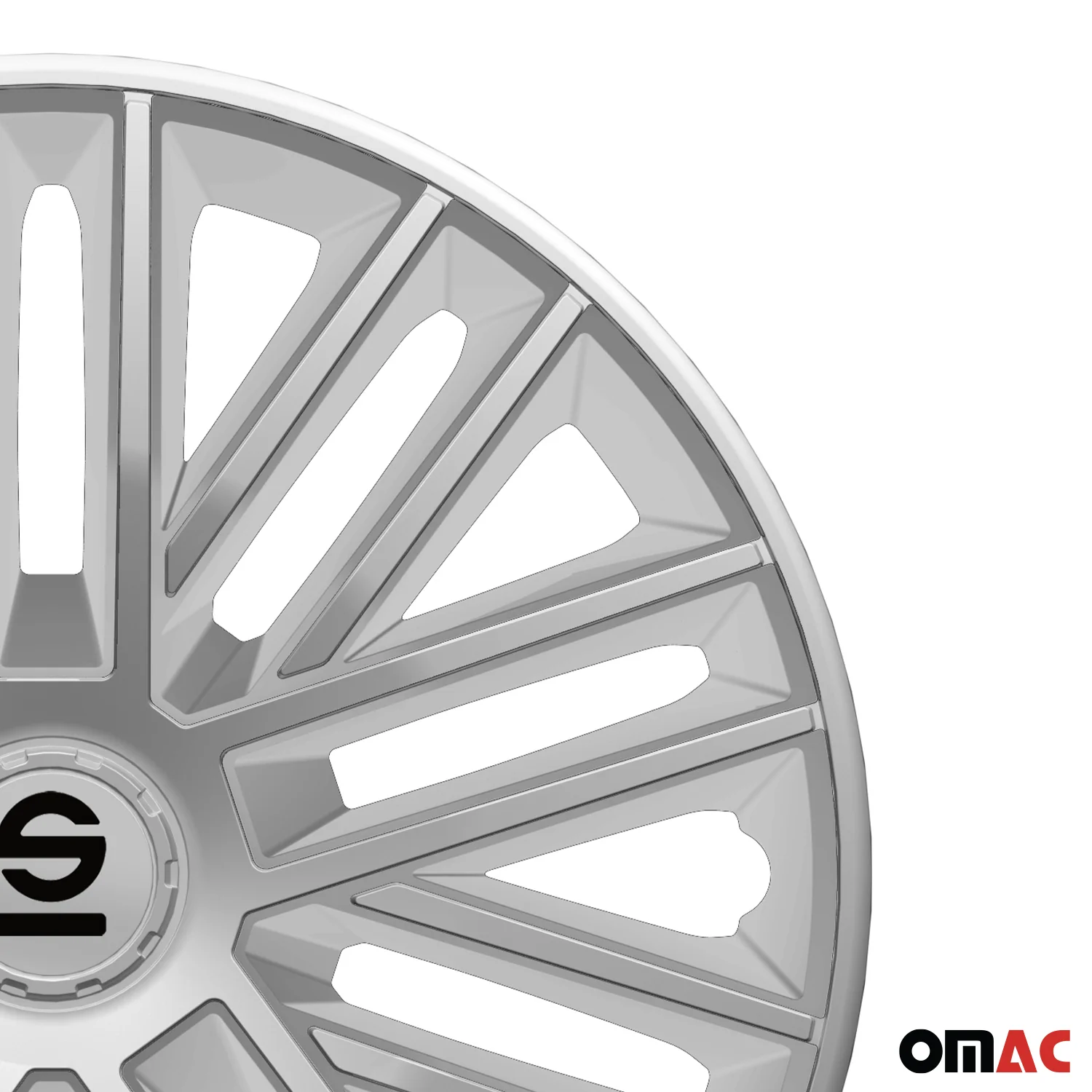 Radkappen Radzierblenden Sparco Bergamo 16" Zoll Auto Abdeckung Set Silber 4x - Image 8