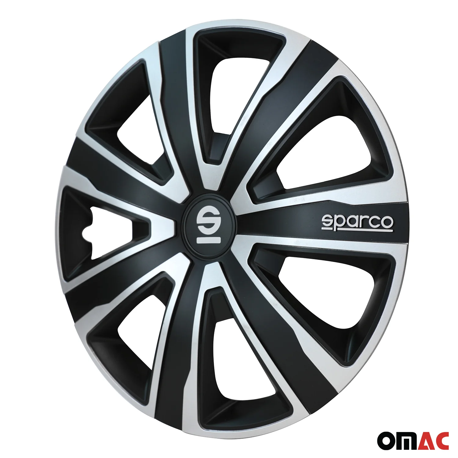 Radkappen Radzierblenden Sparco Palermo 15" Zoll Auto Abdeckung Set Schwarz 4x - Image 5