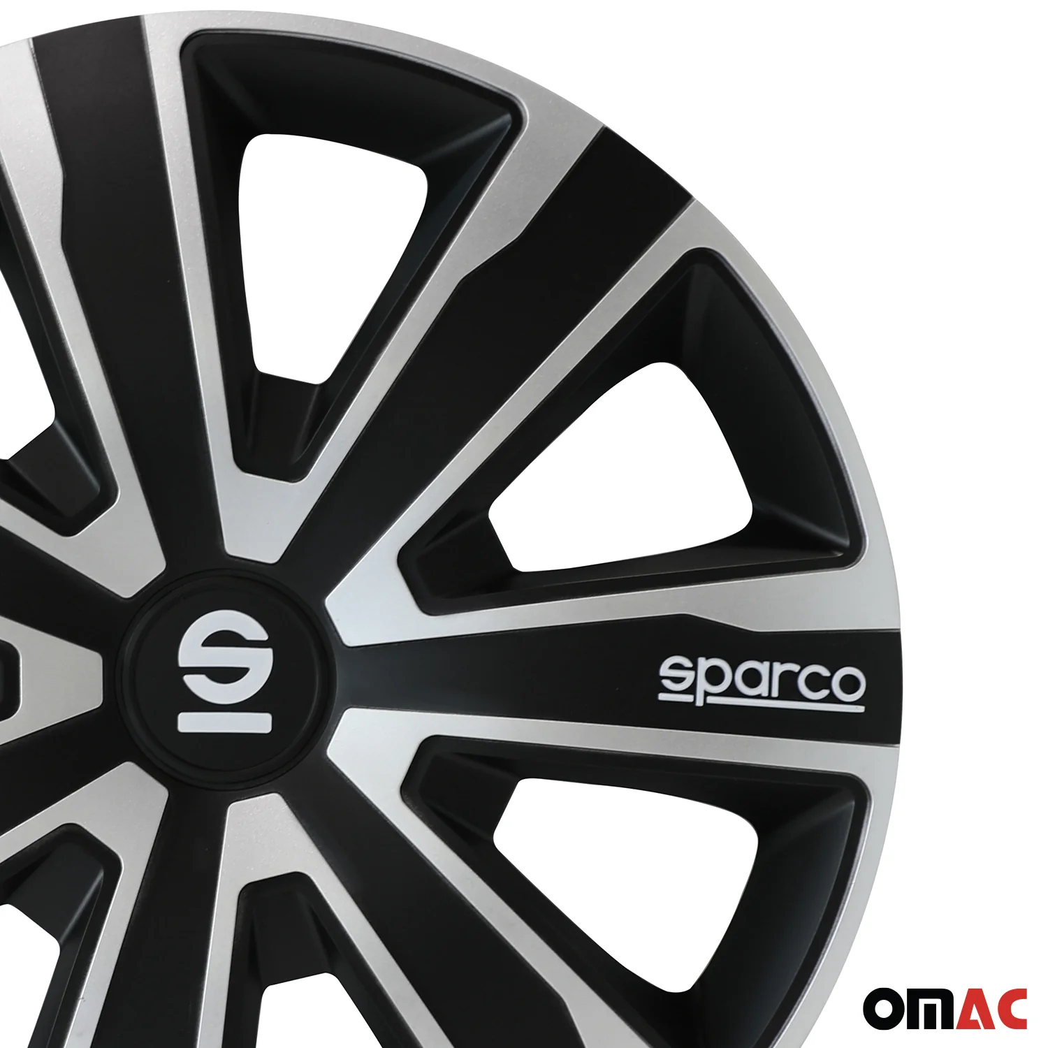 Radkappen Radzierblenden Sparco Palermo 15" Zoll Auto Abdeckung Set Schwarz 4x - Image 7