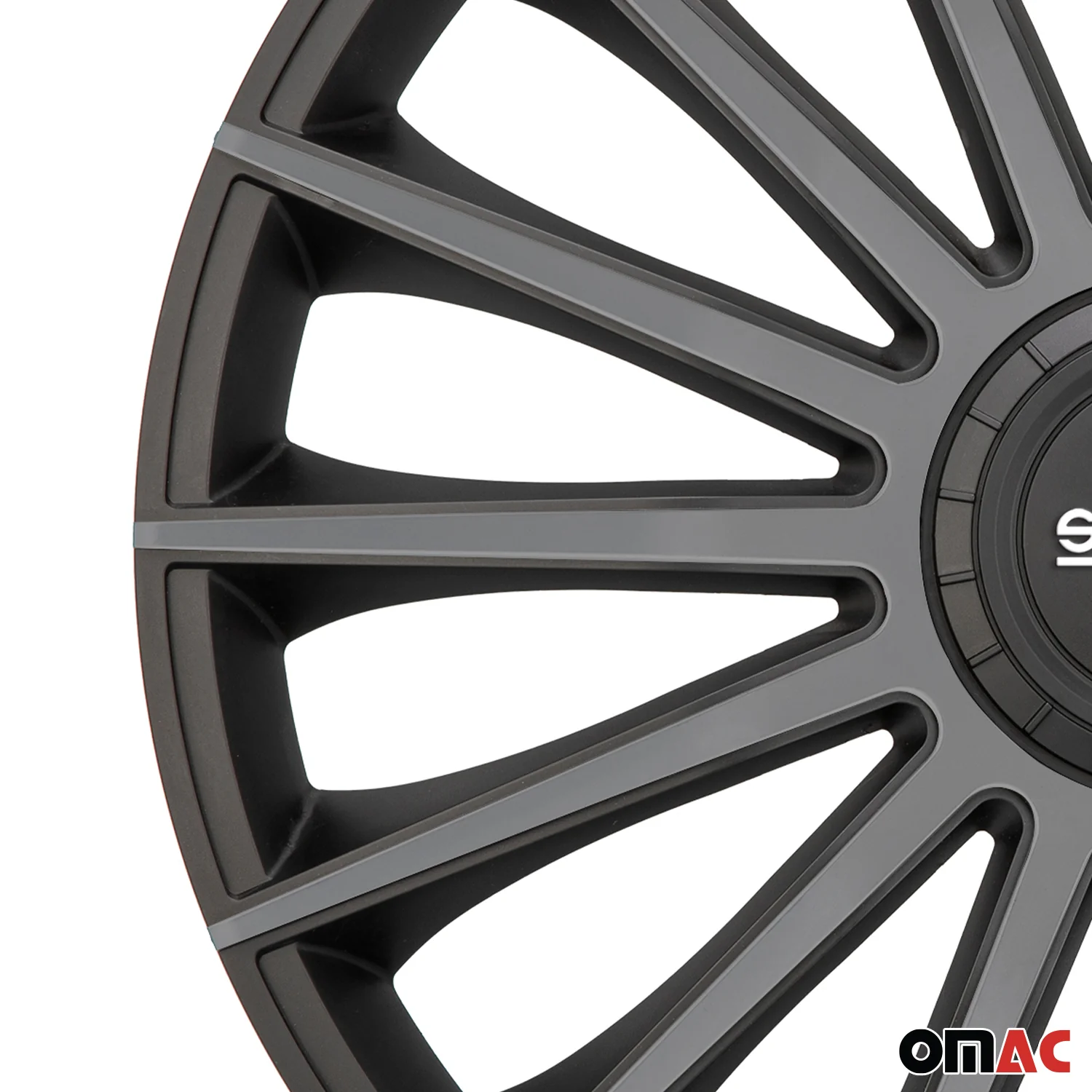 Radkappen Radzierblenden Sparco Treviso 15" Zoll Abdeckung Set Schwarz Grau 4x - Image 7