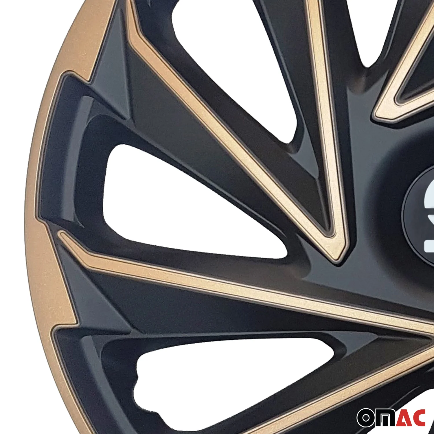 Radkappen Radzierblenden Sparco Varese 16" Zoll Abdeckung Set Gold Schwarz 4x - Image 8