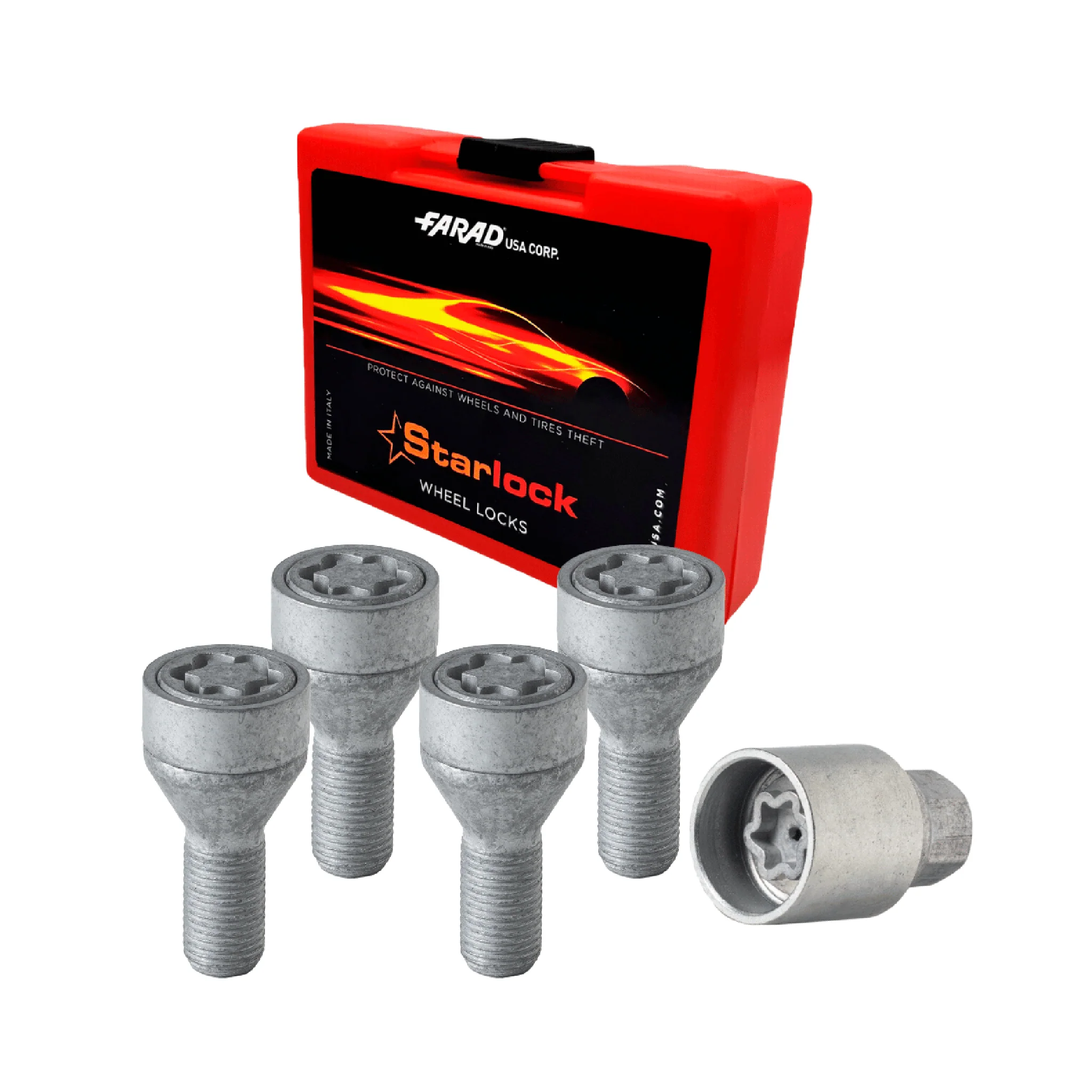 Radschloss Radschrauben Satz für Citroen DS4/ C3 ab 2021 Silber 4x M12X1.25