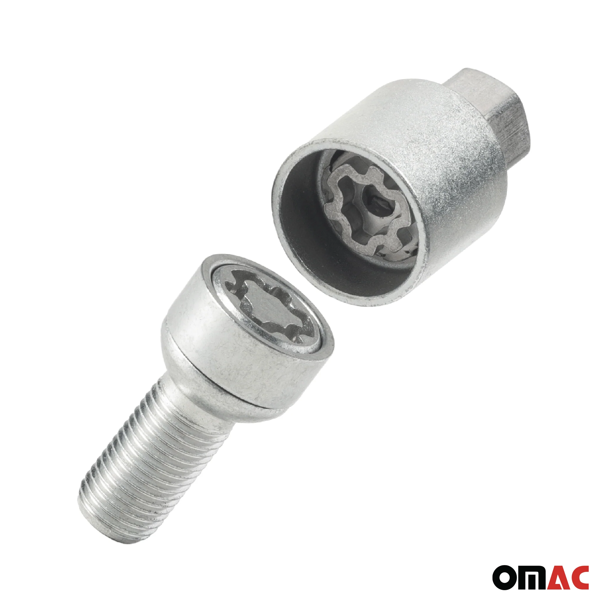 Radschloss Radschrauben Satz für DR DR4 / DR5 ab 2021 Silber 4tlg M12X1.5 - Image 8