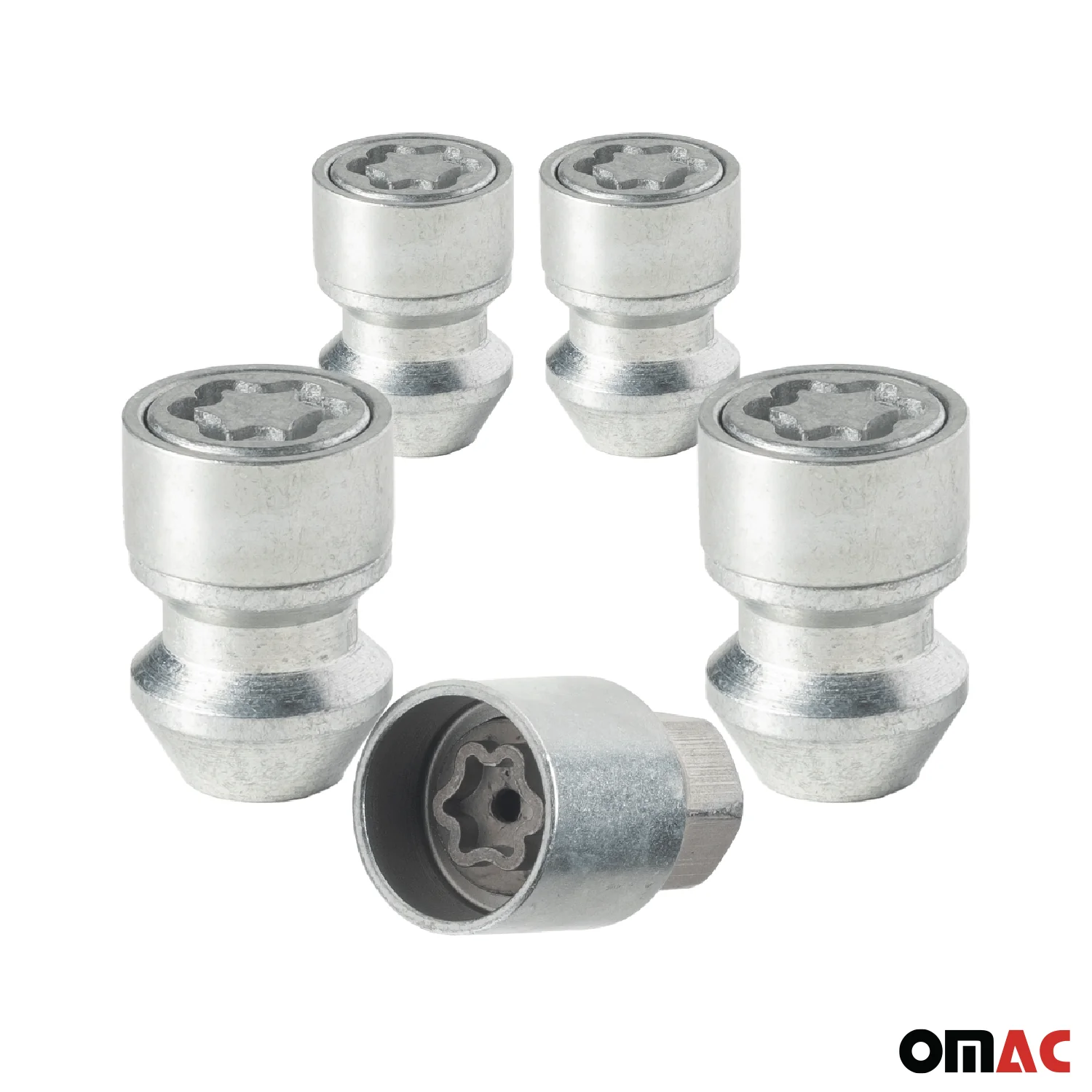 Radschloss Radschrauben Satz für Hyundai Accent bis 2001 Silber 4x M12X1.5 - Image 9