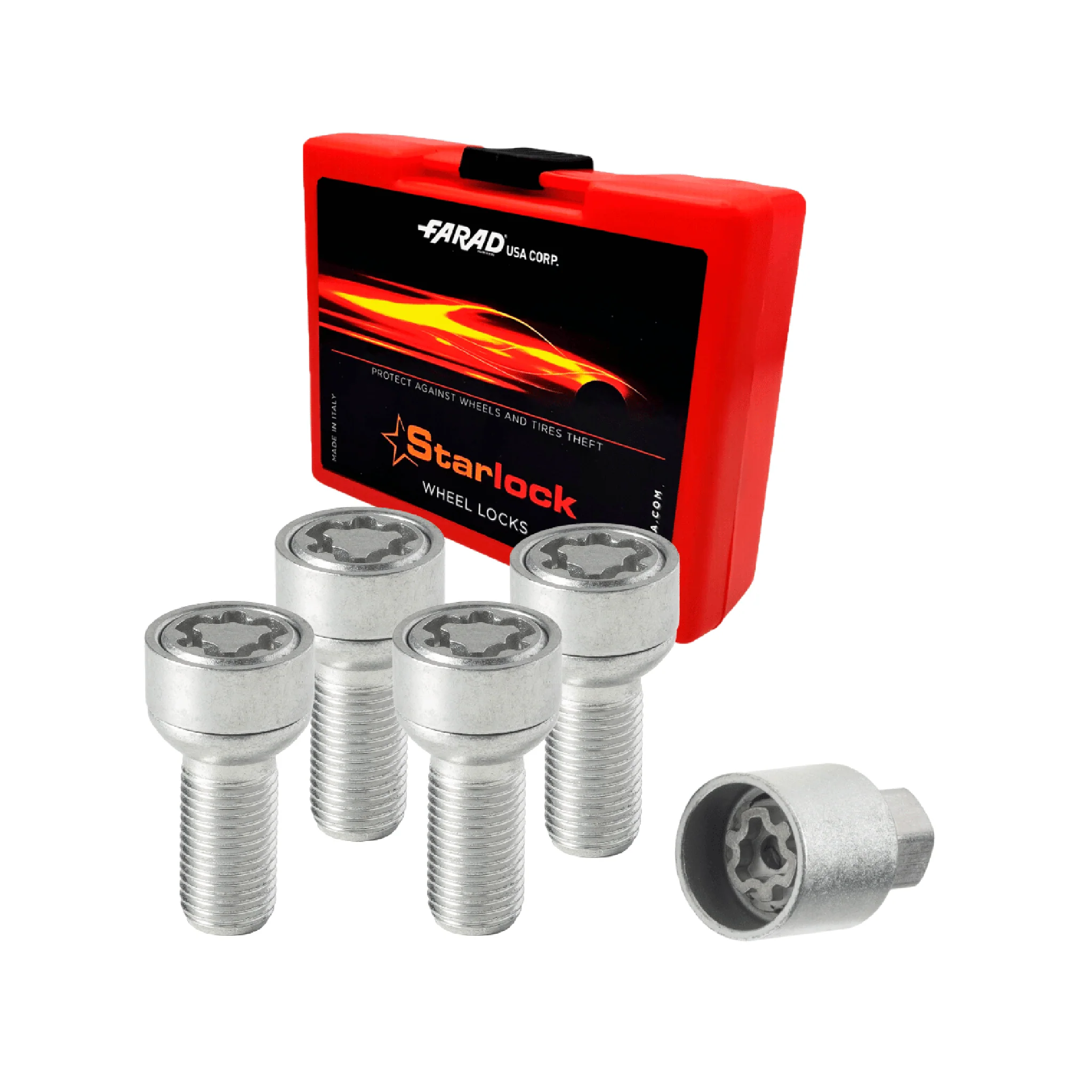 Radschloss Radschrauben Satz für Mercedes CLE ab 2023 Silber 4tlg M14X1.5