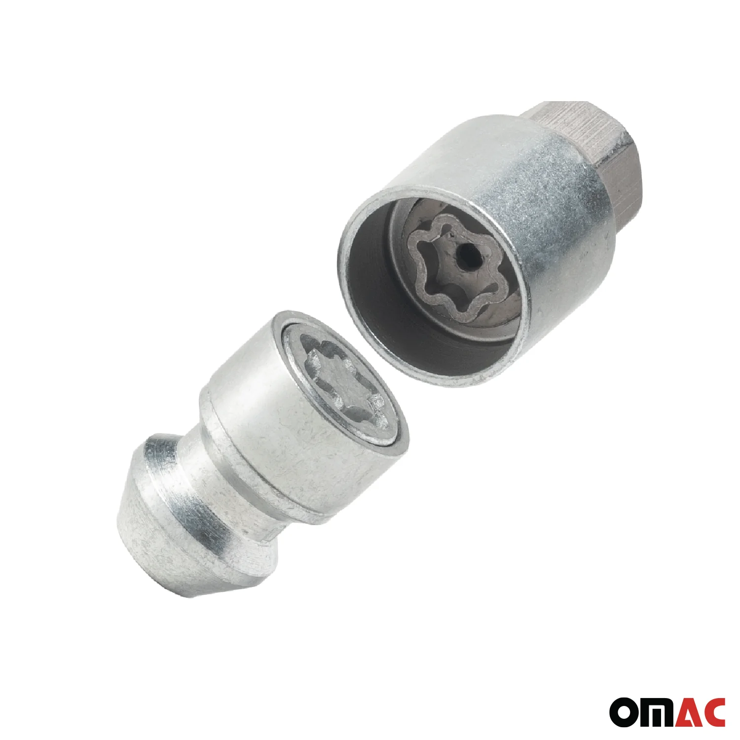 Radschloss Radschrauben Satz für Opel Antara 2006-2017 Silber 4tlg M12X1.5 - Image 8