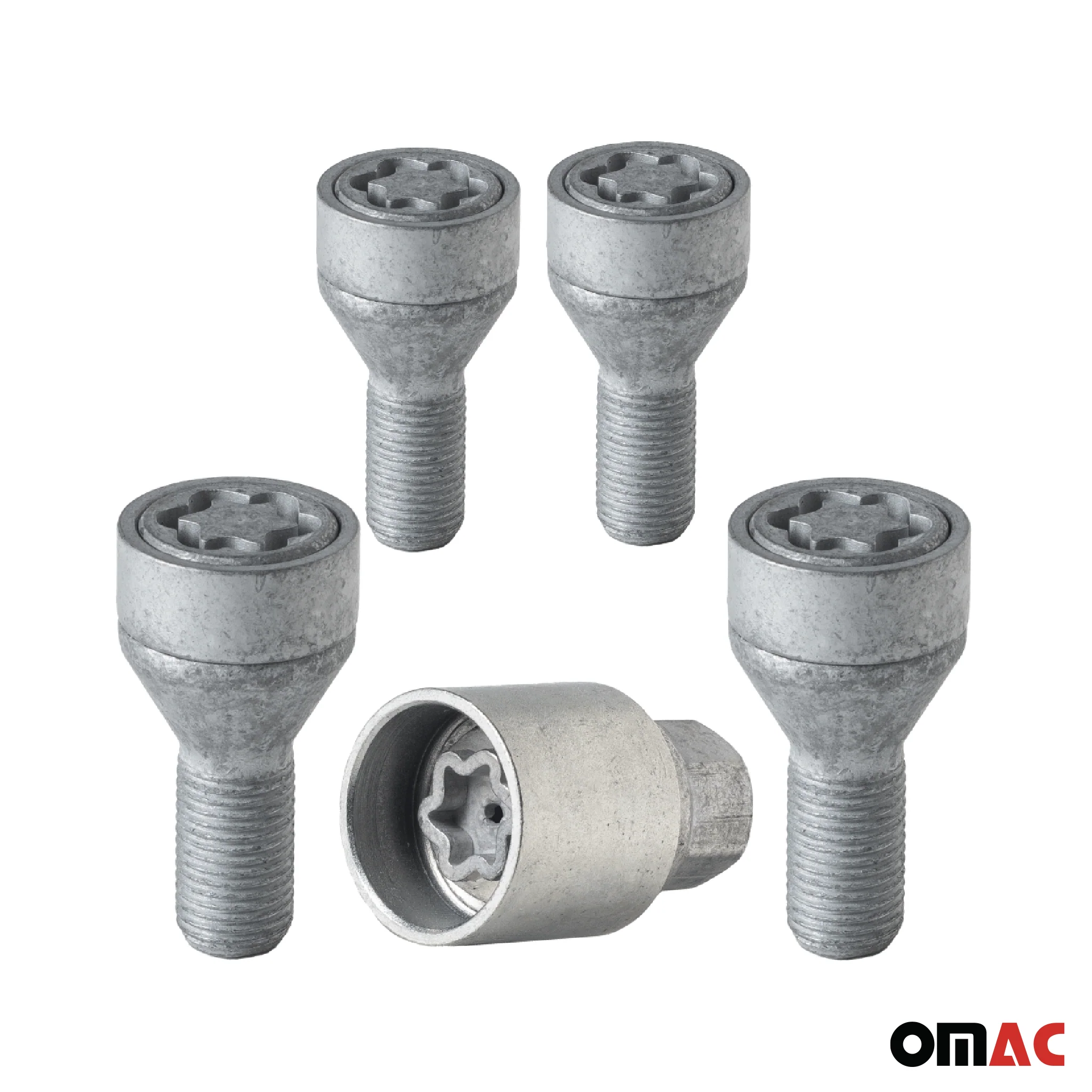 Radschloss Radschrauben Satz für Opel Zafira 1989-2011 Silber 4tlg M12X1.5 - Image 9