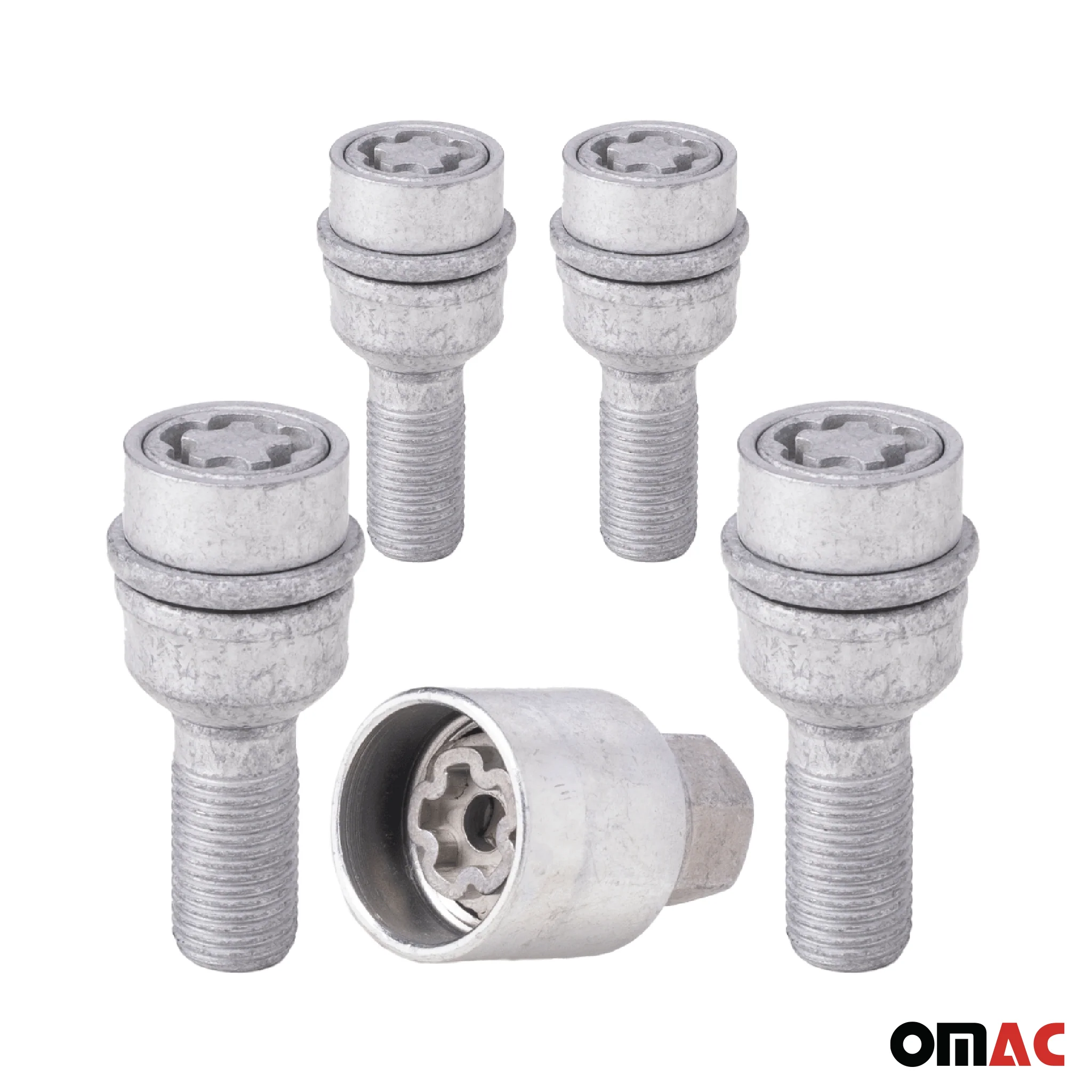 Radschloss Radschrauben Satz für VW ID.3 ab 2020 Felgenschloss Silber 4x M14X1.5 - Image 9