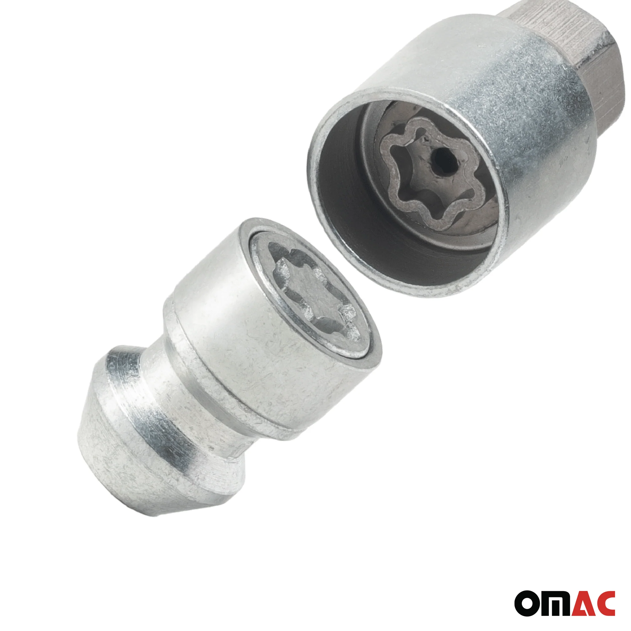 Radschloss Satz für Evo 3 Elettric/ Evo 4/ Evo 5 ab 2020 Silber 4 tlg M12X1.5 - Image 8