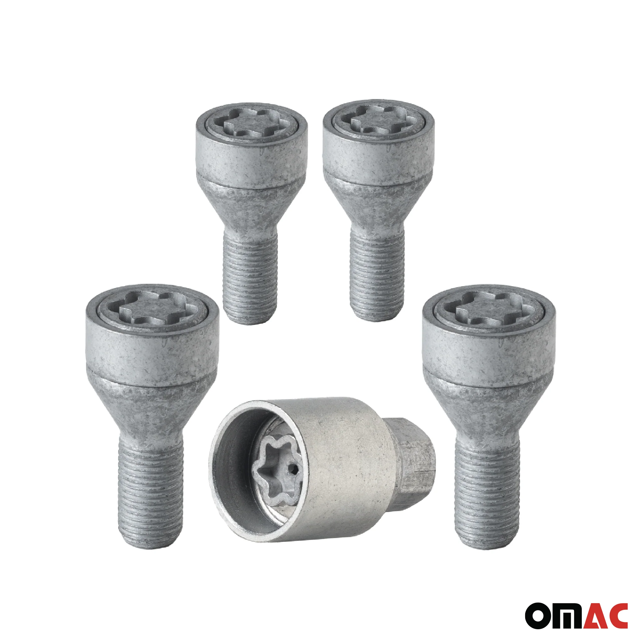 Radschloss Satz für Peugeot Boxer Rad 15” ab 2006 Felgenschloss Silber M14X1.5 - Image 9