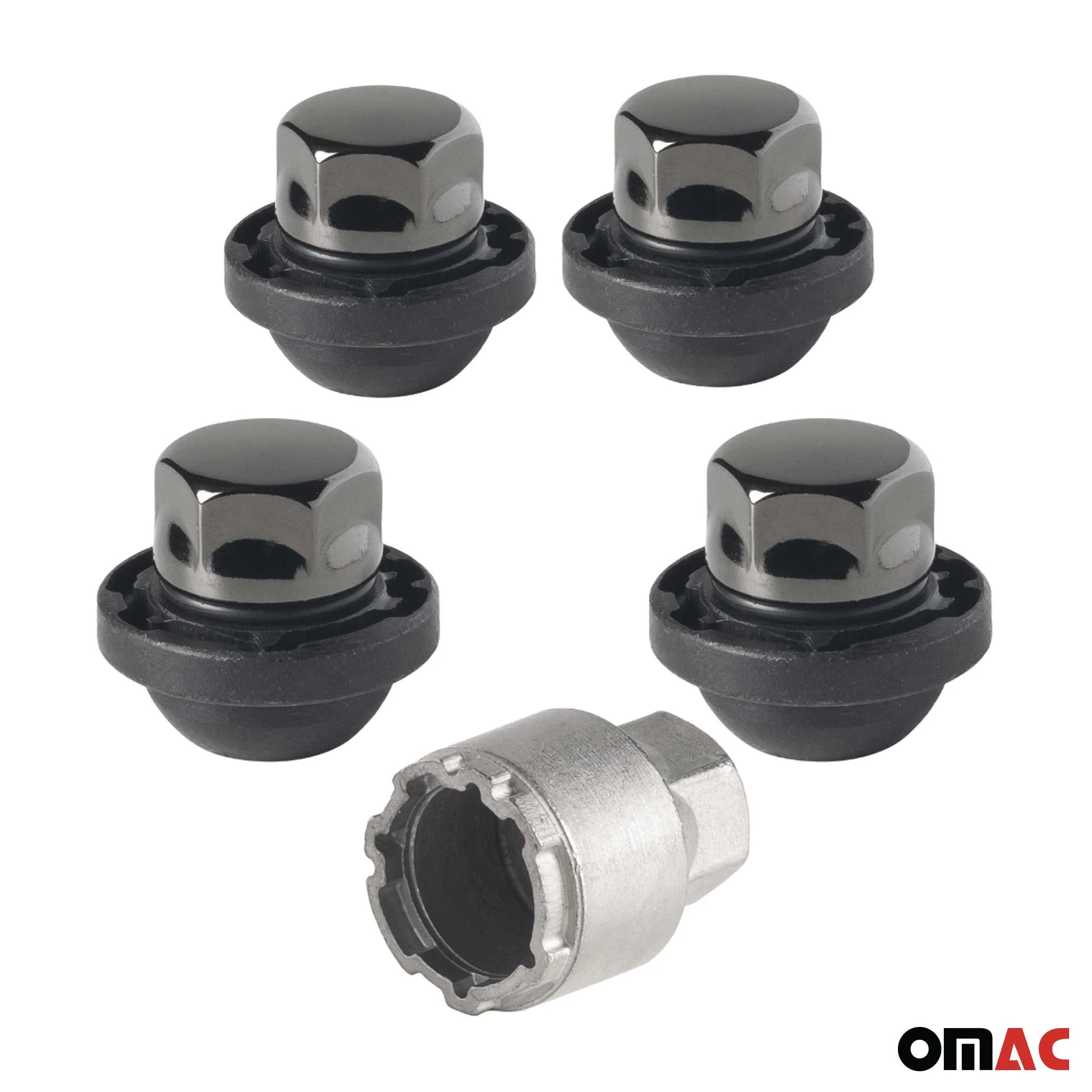 Radschloss Satz Radschrauben für Honda Accord 1994-2008 Schwarz 4x M12X1,5 - Image 9