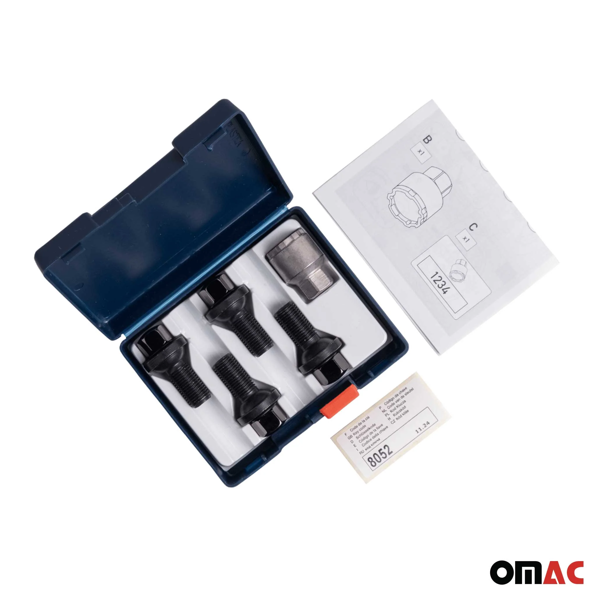 Radschloss Satz Radschrauben für VW ID.4 / ID.5 / ID.7 2021-2026 Schwarz M14X1,5 - Image 5