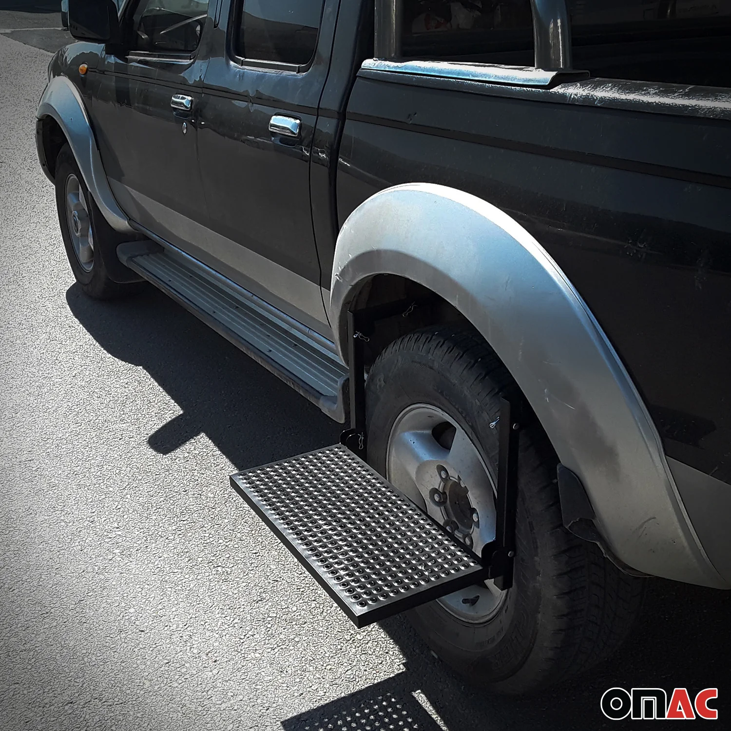 Radtritt Trittstufe Rad Stufe für Nissan Navara Klappbar Faltbar 55cm Stahl - Image 5