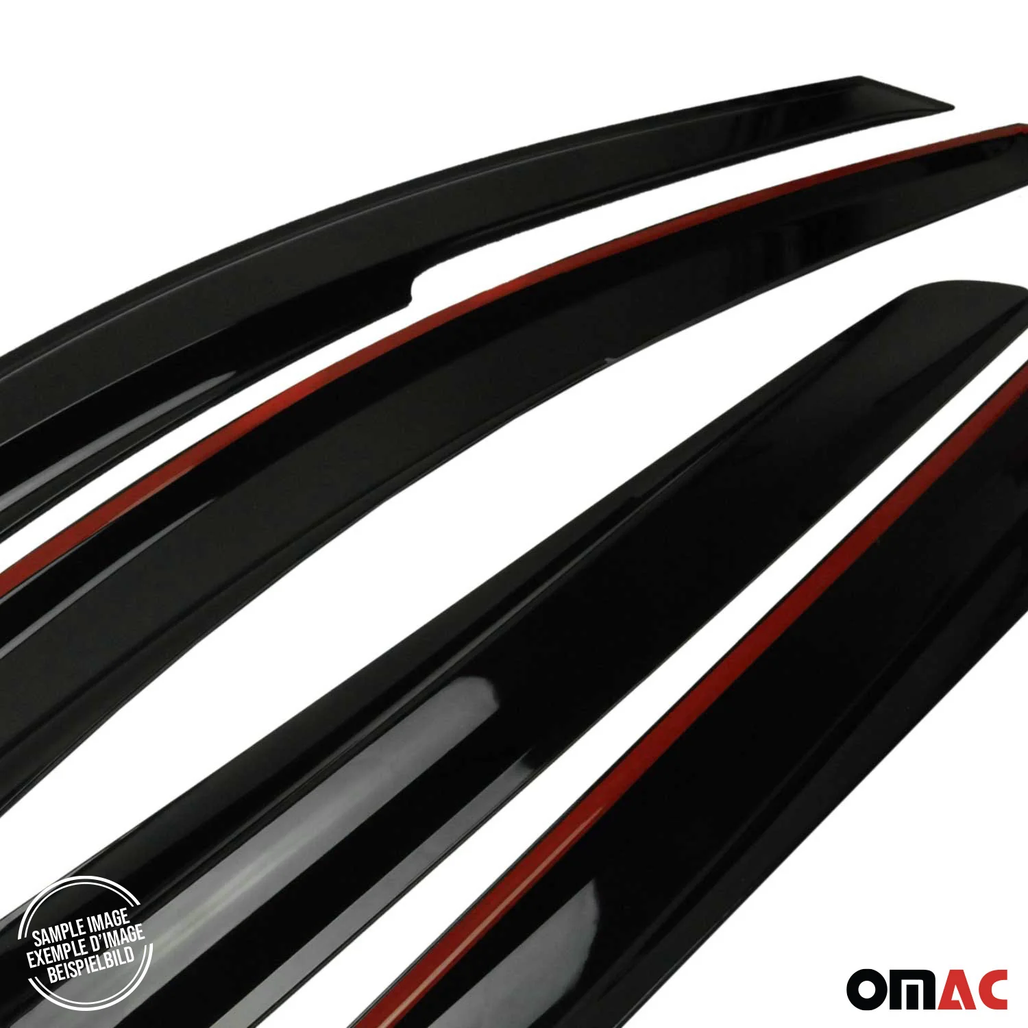 4x Windabweiser Regenabweiser für Ford Tourneo Courier 2014-2024 Acryl Dunkel - Image 12