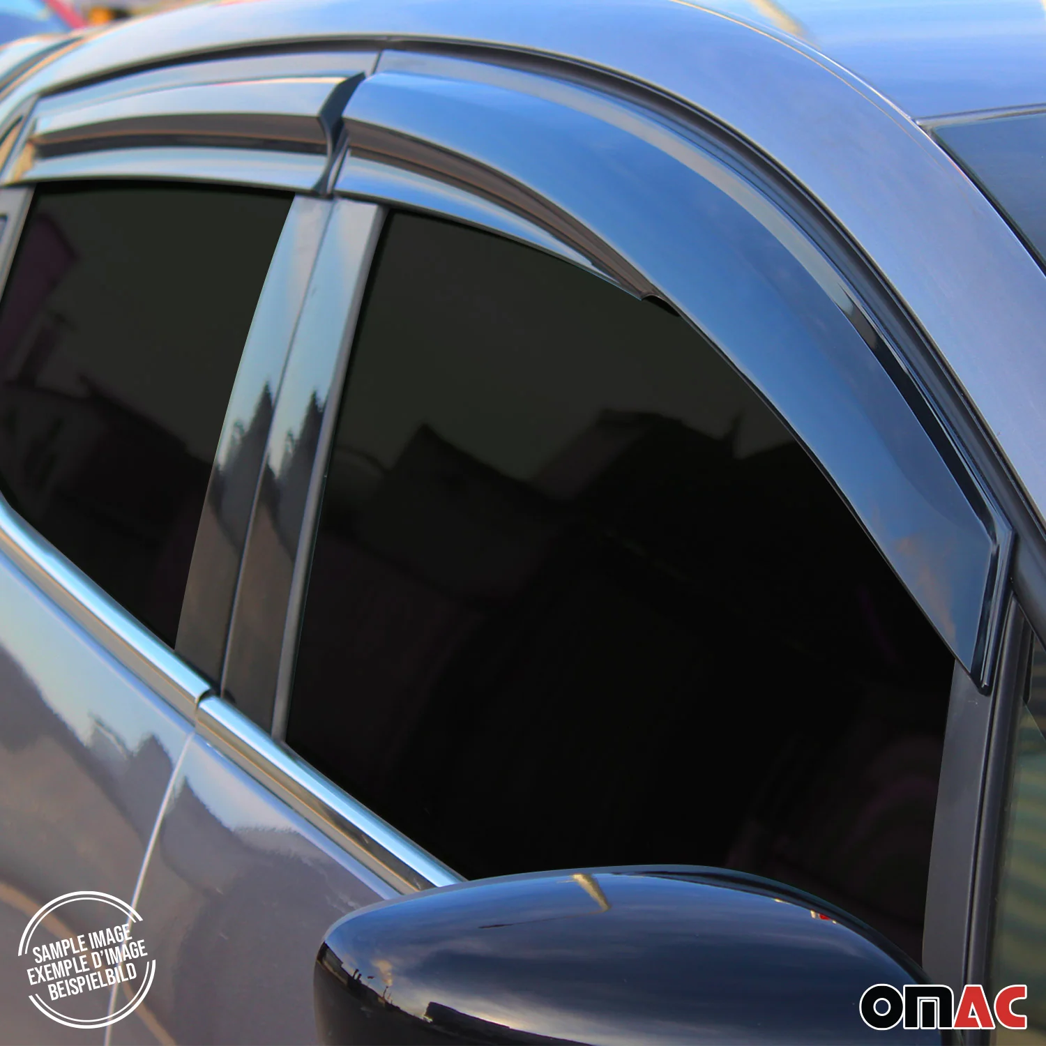 4x Windabweiser Regenabweiser für VW Passat B7 Stufenheck 2010-2015 Acryl Dunkel - Image 8