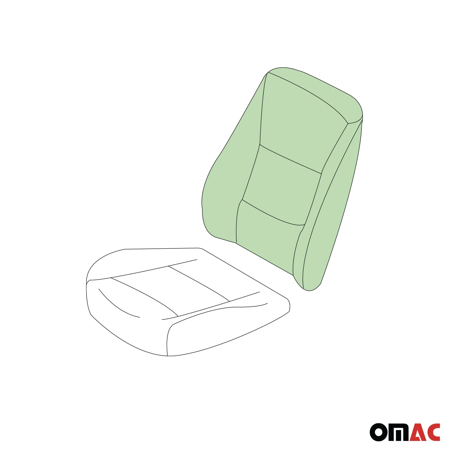 Rückenlehne Schaumstoff Sitzpolster für Opel Combo D 2012-2018 Ersatz 1tlg - Image 7