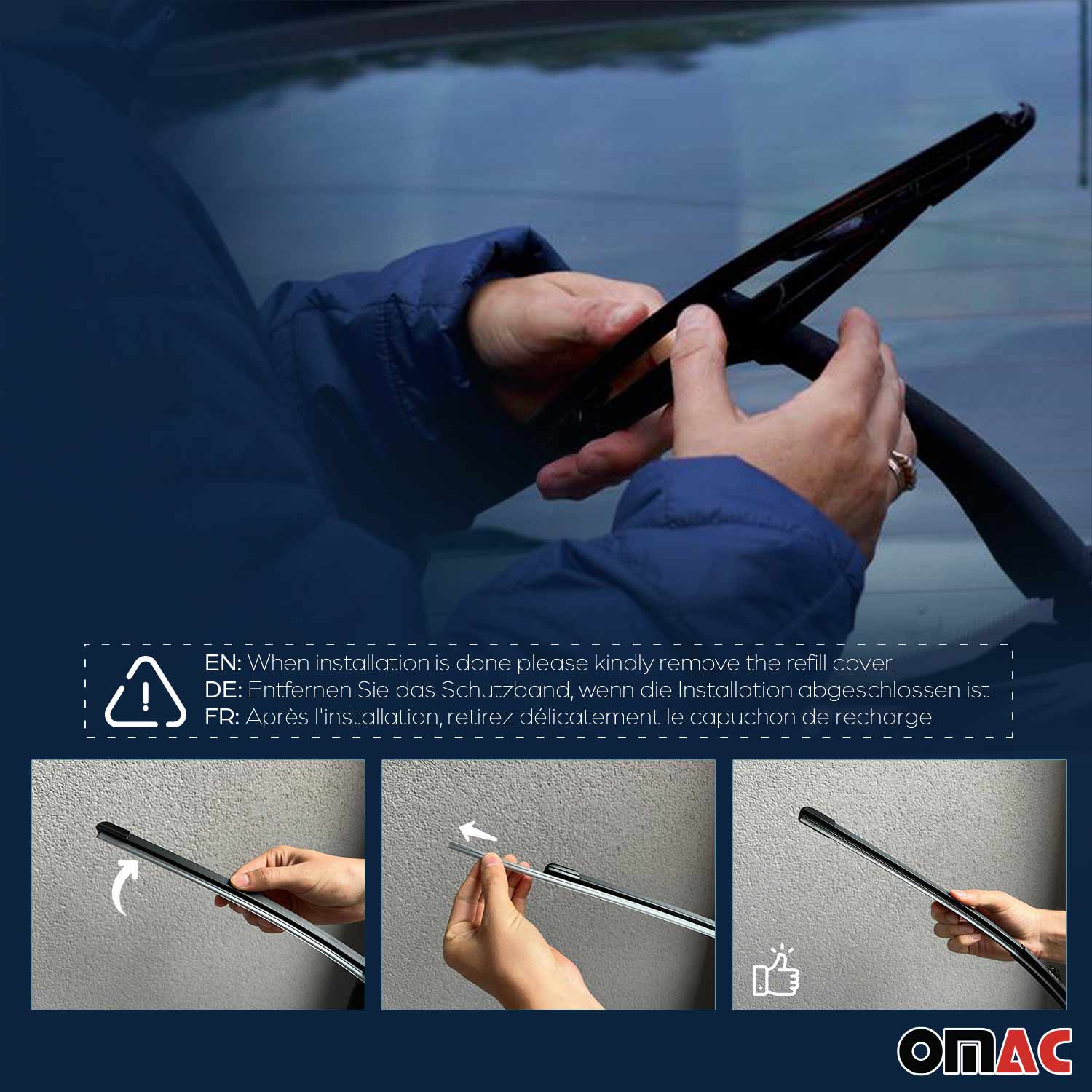 Scheibenwischer Wischerblätter für Toyota Corolla 2016-2019 FL Hinten 350mm 1x - Image 6