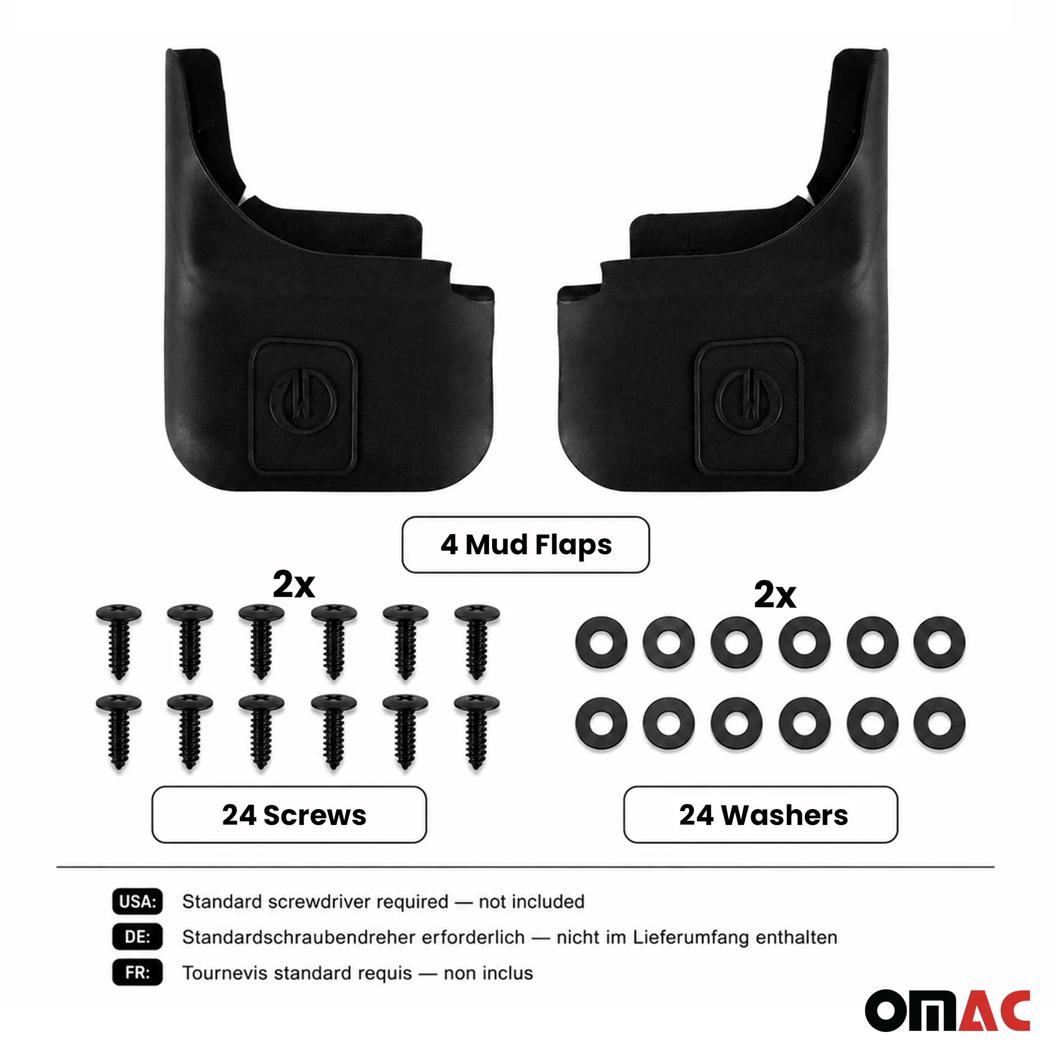 4x Schmutzfänger Spritzschutz Vorne Hinten für Peugeot 2008 I 2013-19 Universal - Image 4