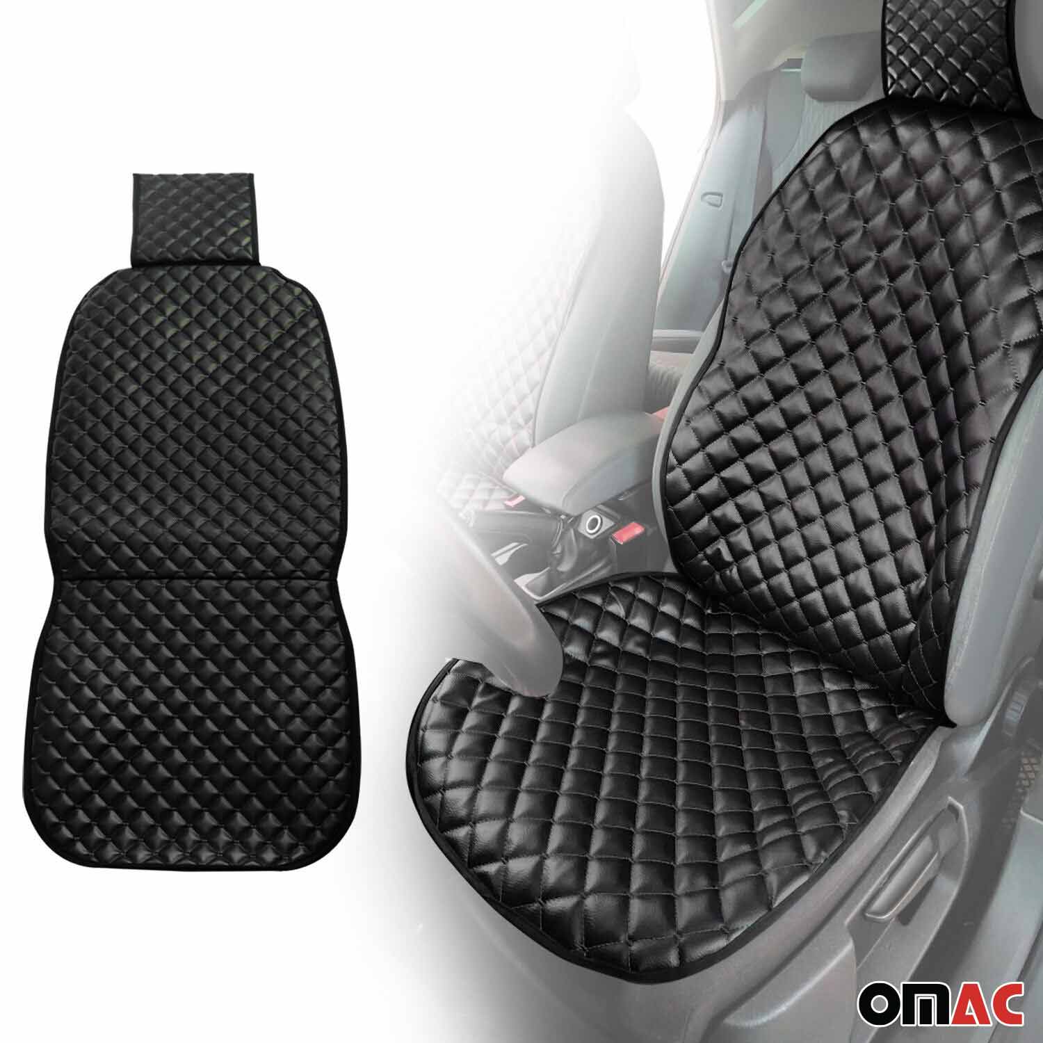 Schonbezug Sitzauflage Autositzschutz für Smart Forfour Kunstleder Schwarz 1tlg - Image 2
