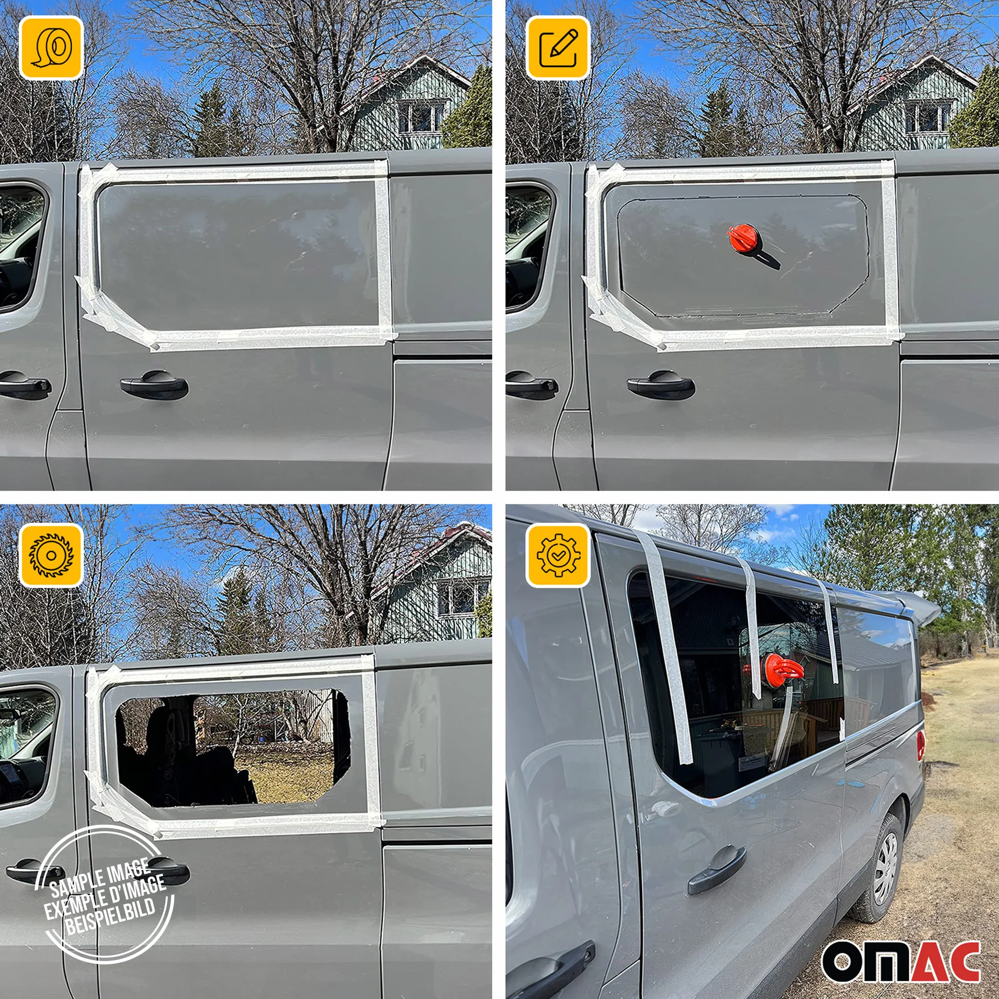 Seitenfenster Auto Seitenscheibe für Citroen Jumpy 2016-2026 Links Schiebetür L1 - Image 5