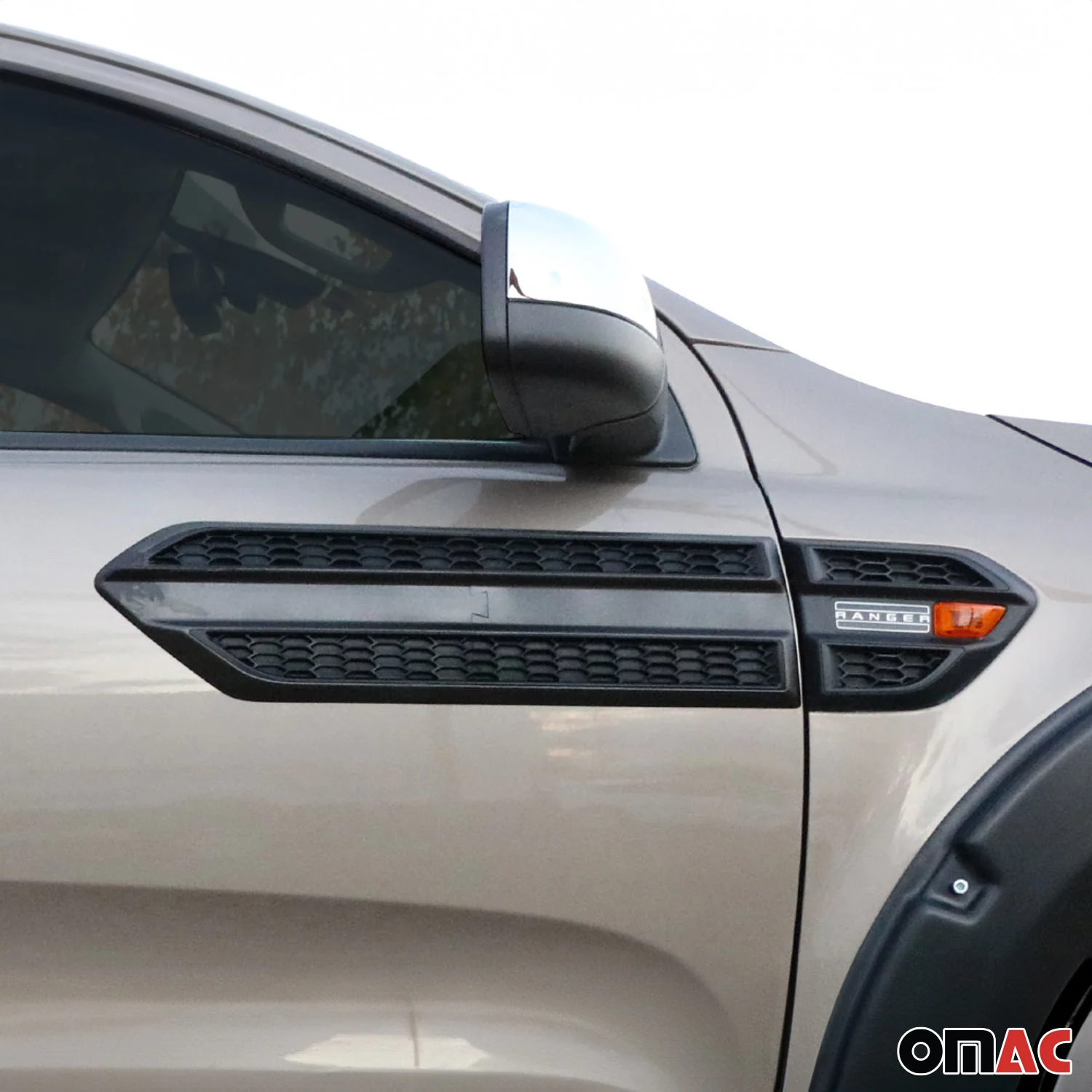 Seitentürleiste Türschutzleiste für Ford Ranger T6 P375 2015-2022 FL ABS Schwarz - Image 2