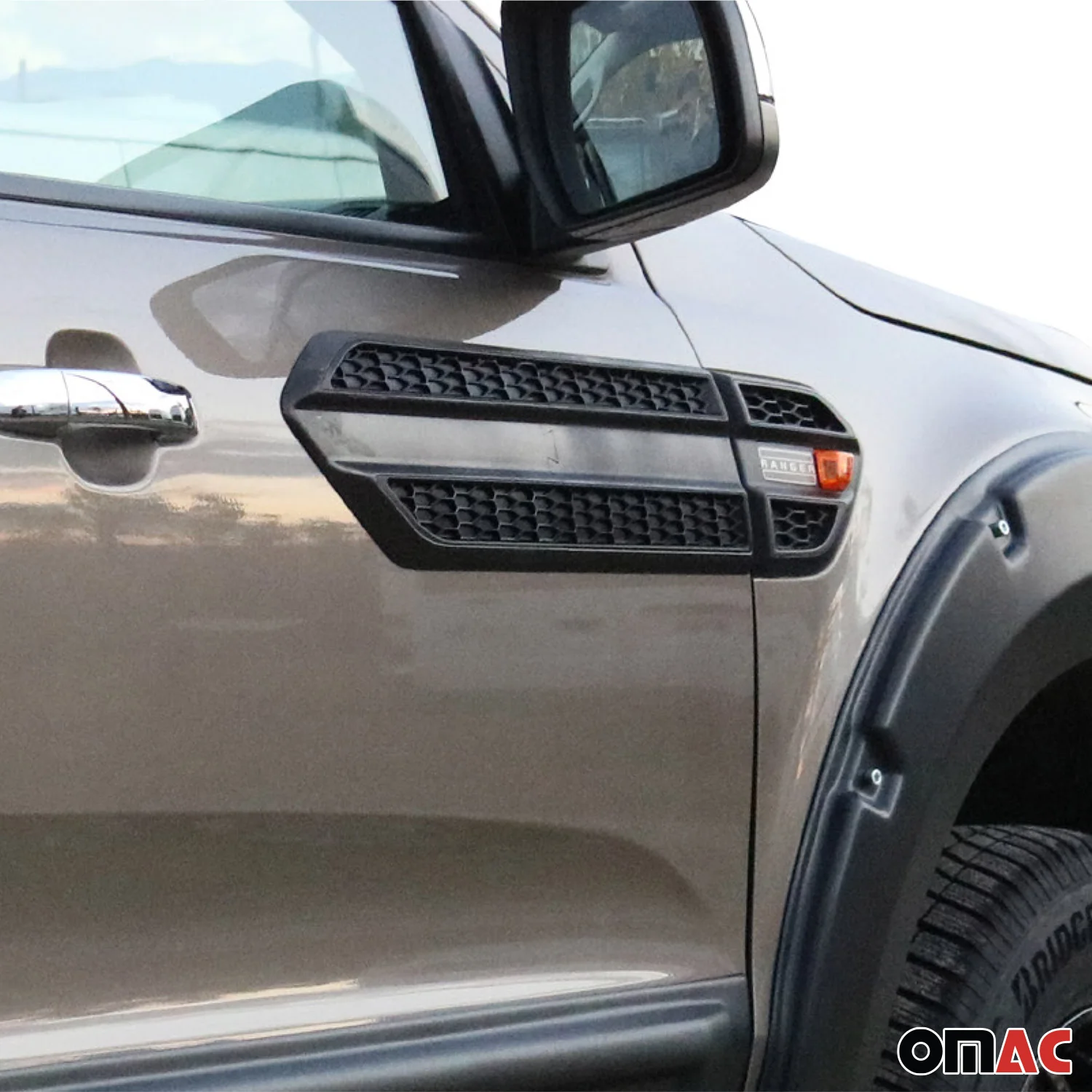 Seitentürleiste Türschutzleiste für Ford Ranger T6 P375 2015-2022 FL ABS Schwarz - Image 3