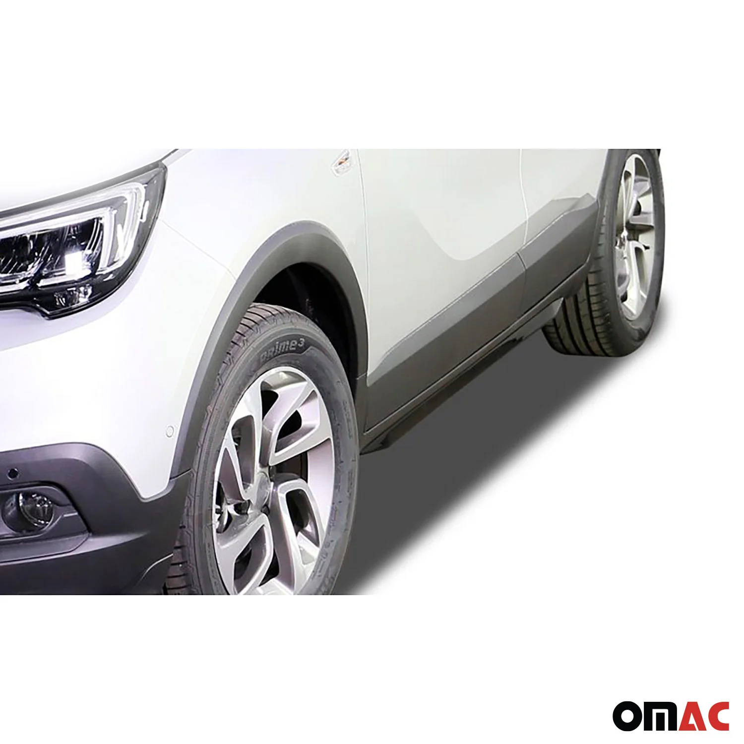 RDX Seitenschweller für Opel Crossland 2017-2023 ABS Schwarz glänzend - Image 6