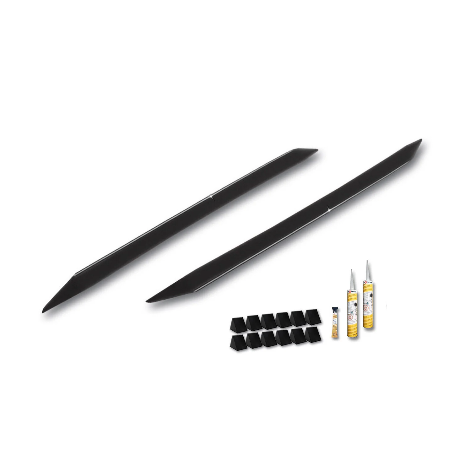 RDX Seitenschweller für Opel Zafira B 2005-2012 ABS Schwarz glänzend - Image 2