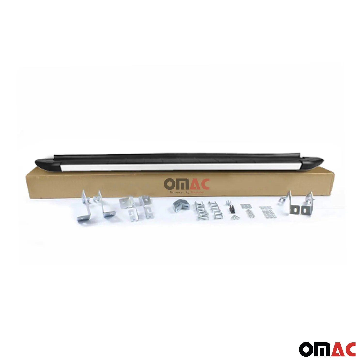 Seitenschweller Trittbretter für Dacia Sandero Stepway 2021-26 Schwarz Gray Alu - Image 6