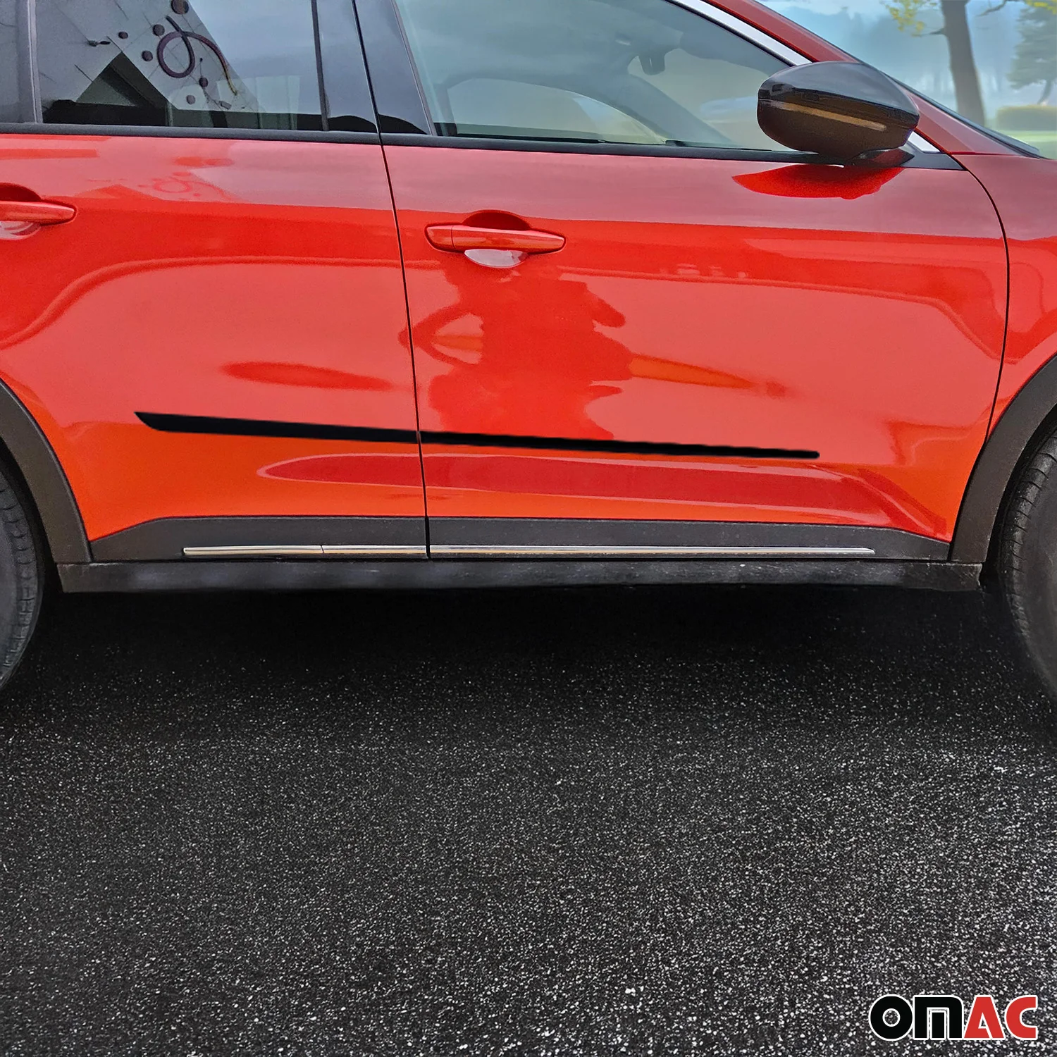Seitentürleiste Türschutzleiste für Fiat 600e 2023-2026 Polypropylene Schwarz 4x - Image 11