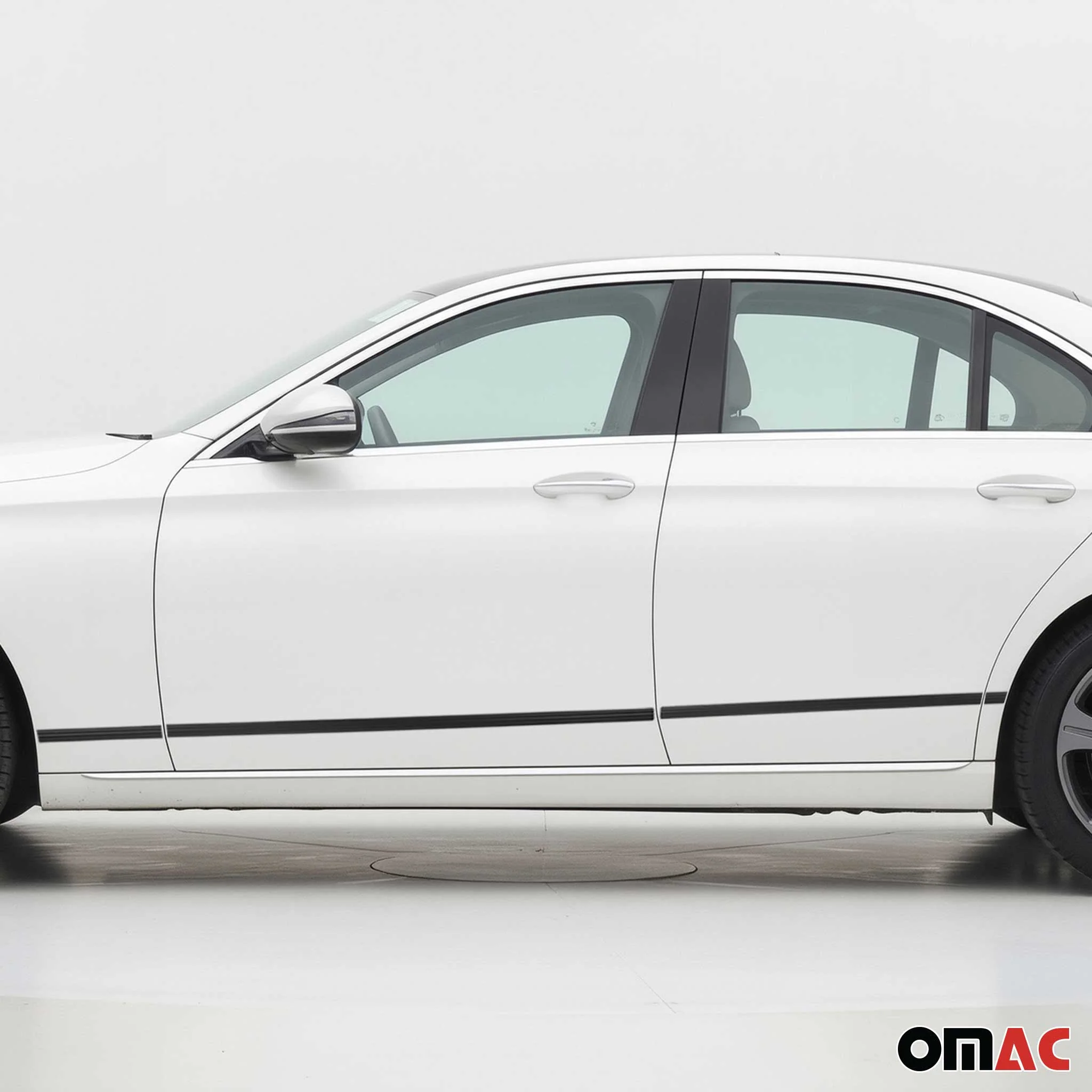 Seitentürleiste Türschutzleiste für Mercedes C Klasse W205 2014-2021 Alu 8x - Image 2