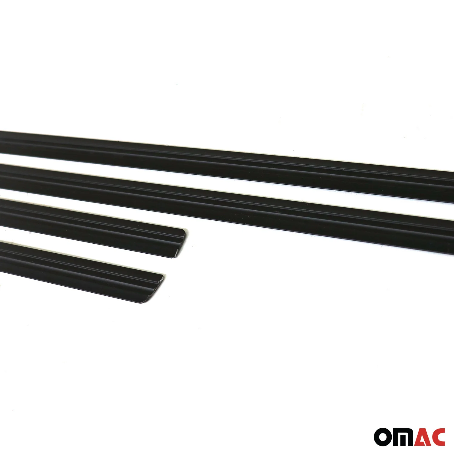 Seitentürleiste Türschutzleiste für Nissan Micra Note Leaf Alu Schwarz 4x - Image 7