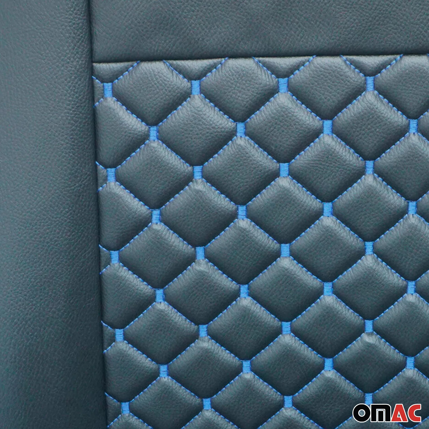 Sitzbezüge Schonbezüge für Ford Transit 2010-2013 Leder Schwarz Blau 1+2 - Image 9