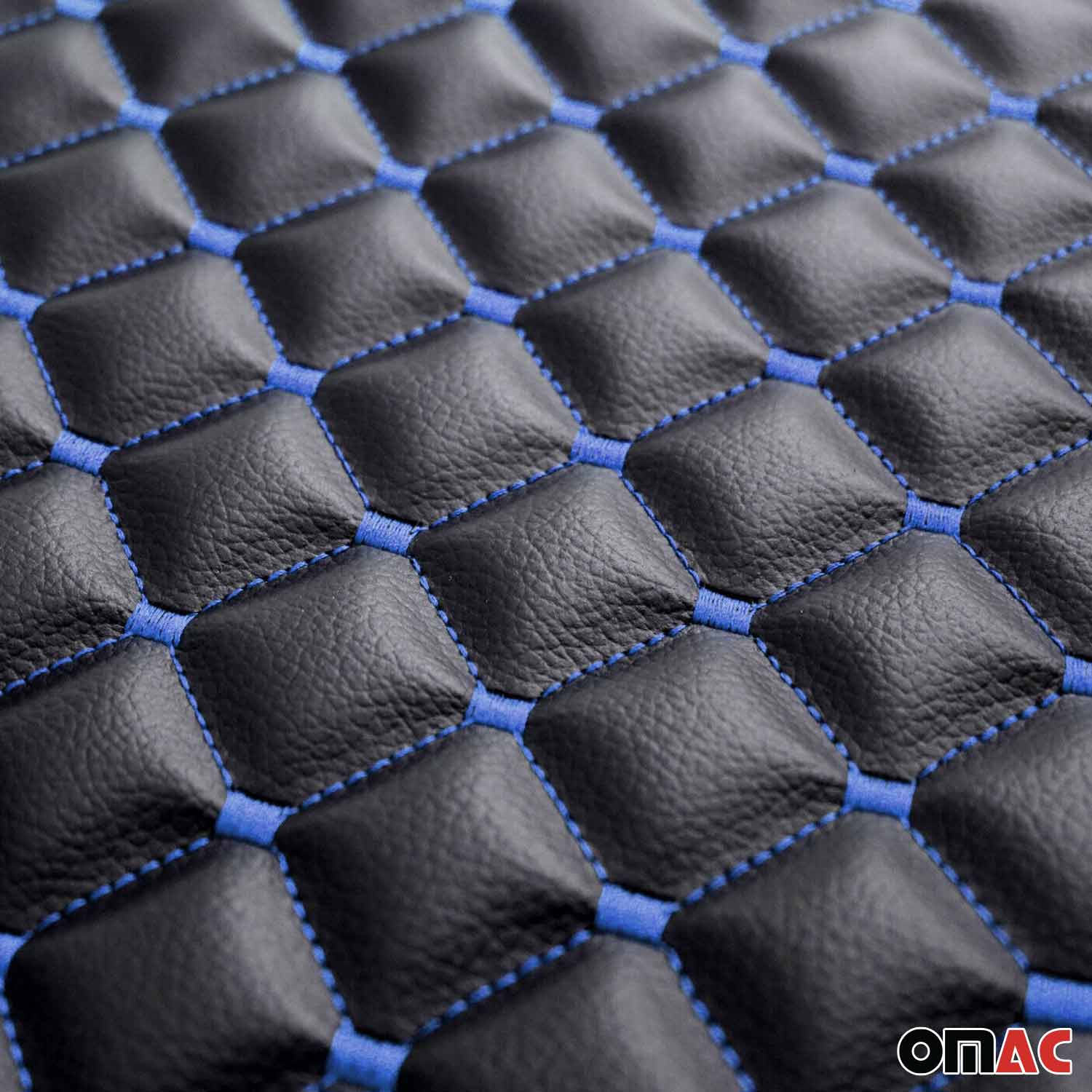 Schonbezug Sitzauflage für Ford Bronco 2021-2026 Kunstleder Schwarz Blau - Image 5