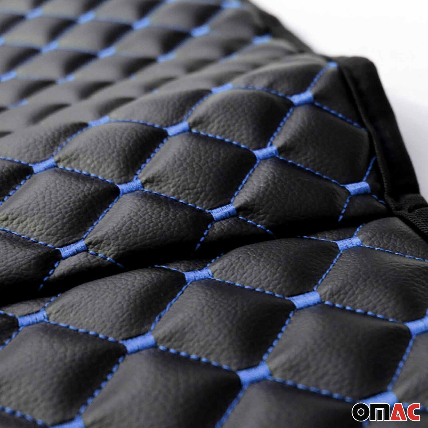 Schonbezug Sitzauflage Autositzschutz für VW ID Buzz PU-Leder Schwarz Blau 1tlg - Image 4