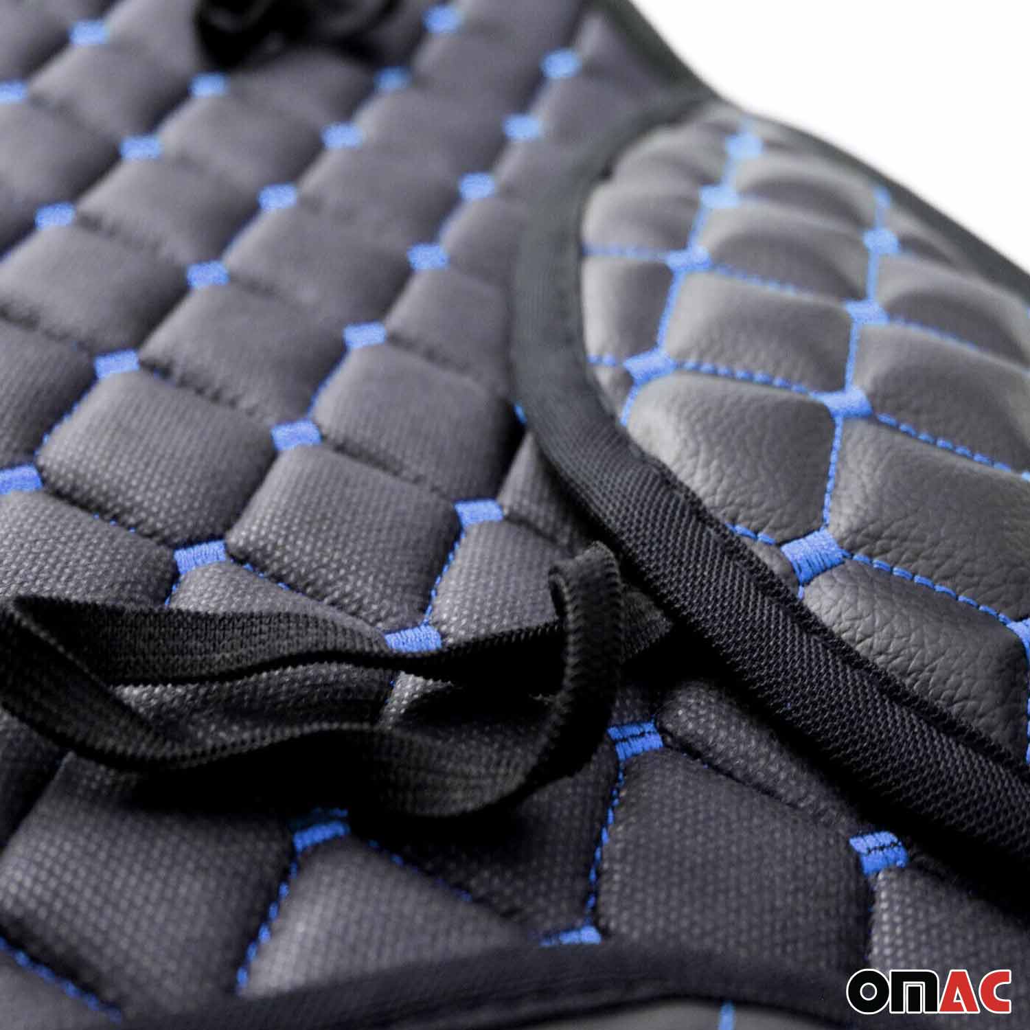 Schonbezug Sitzauflage Autositzschutz für VW ID Buzz PU-Leder Schwarz Blau 1tlg - Image 6