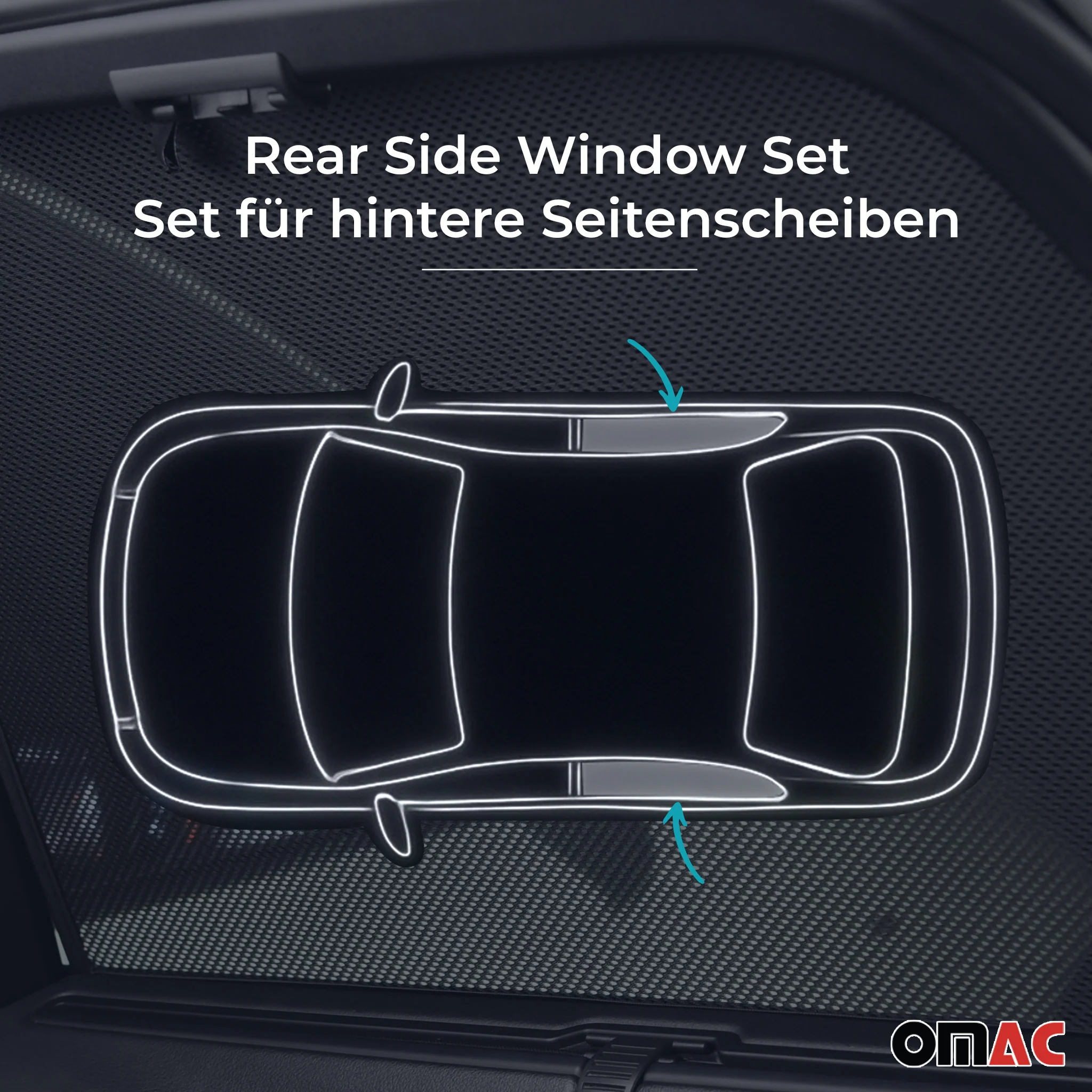 Sonnenschutz Blenden für AUDI A1 8XA Sportback 2012-2018 hintere Türen 2tlg - Image 3