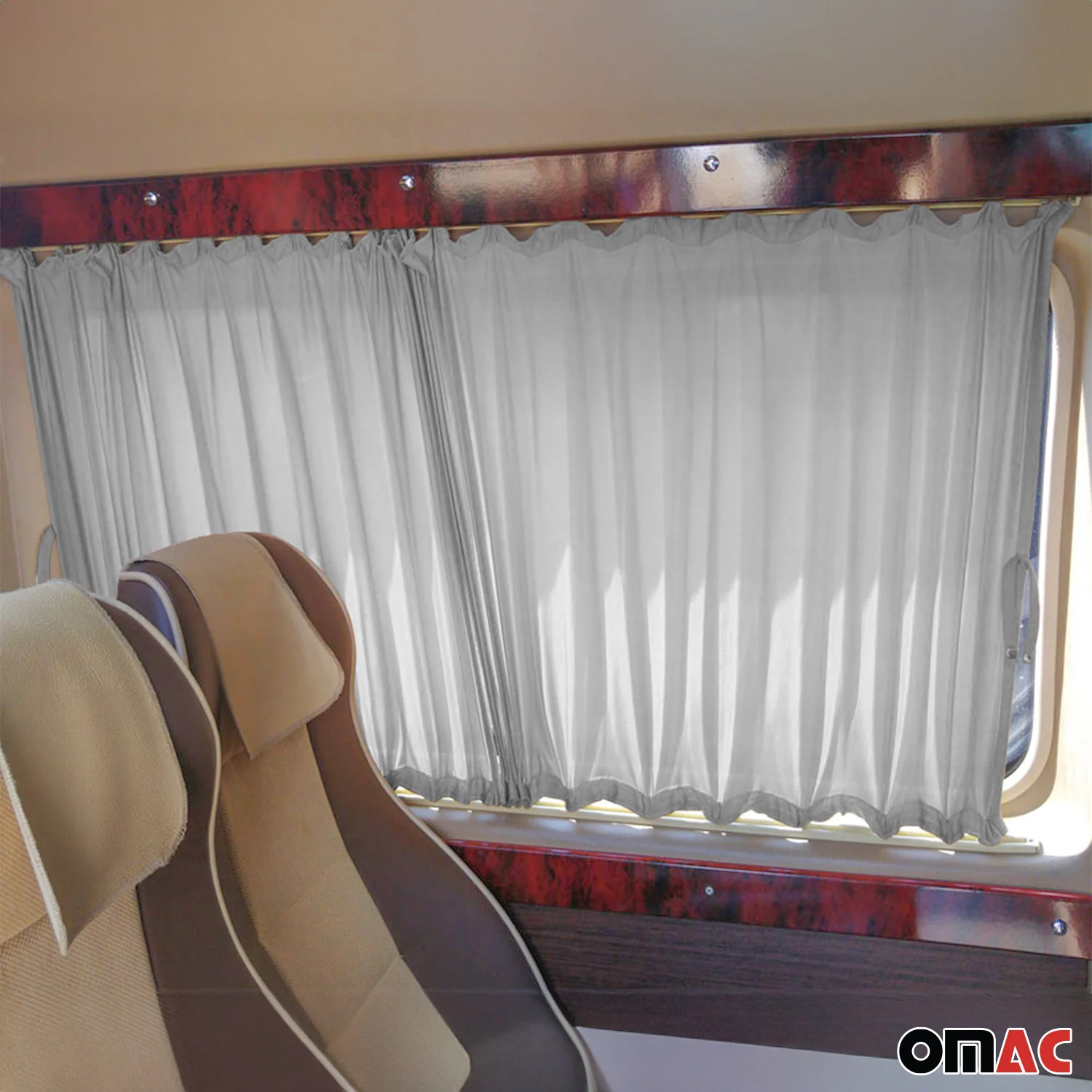 Sonnenschutz Gardinen für Citroen Jumper 2006-2026 Kurzer Doppelhecktür Grau 6x - Image 2