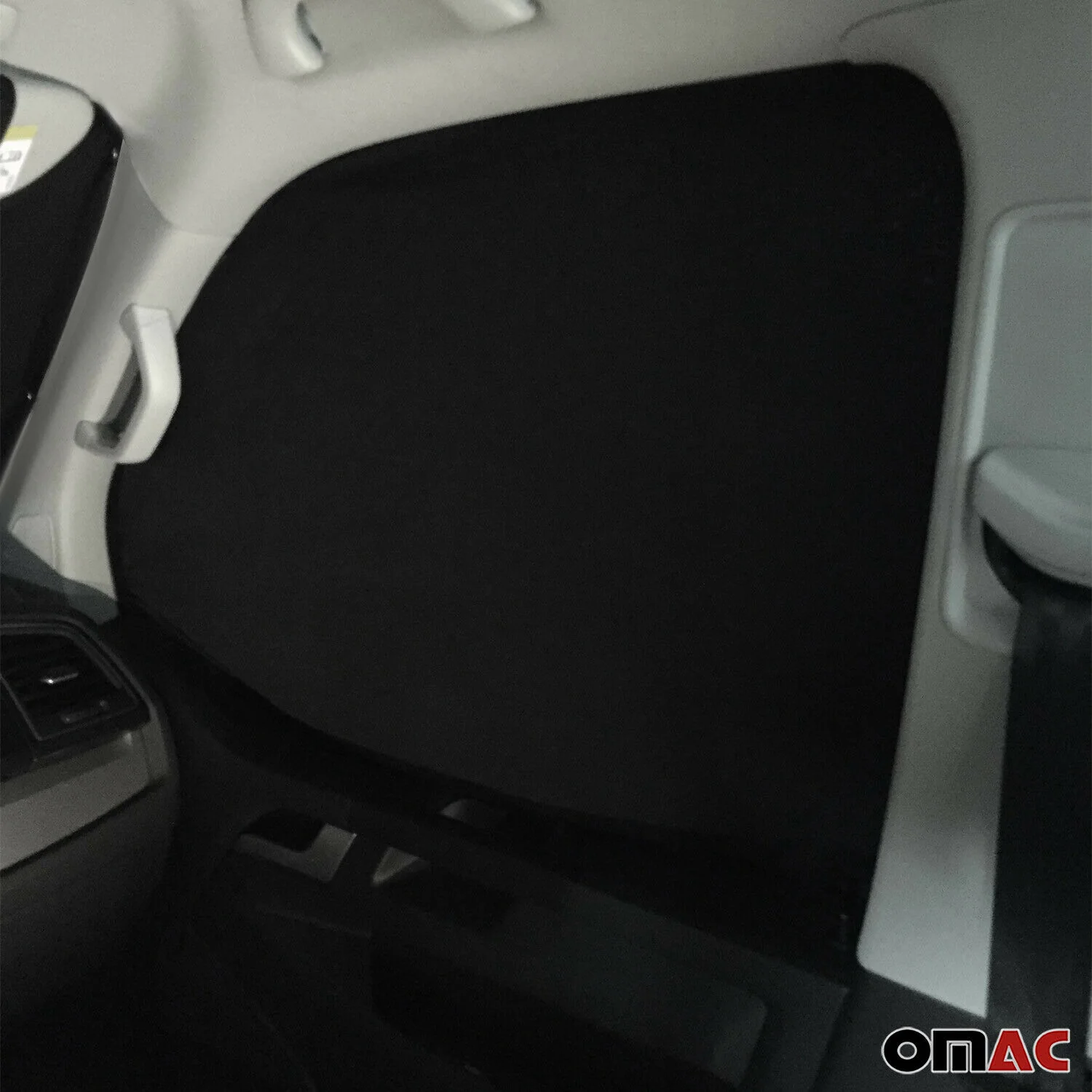 Frontscheibe Gardinen Maß Vorhänge für VW Crafter 2017-2026 Grau Schwarz 3tlg - Image 8