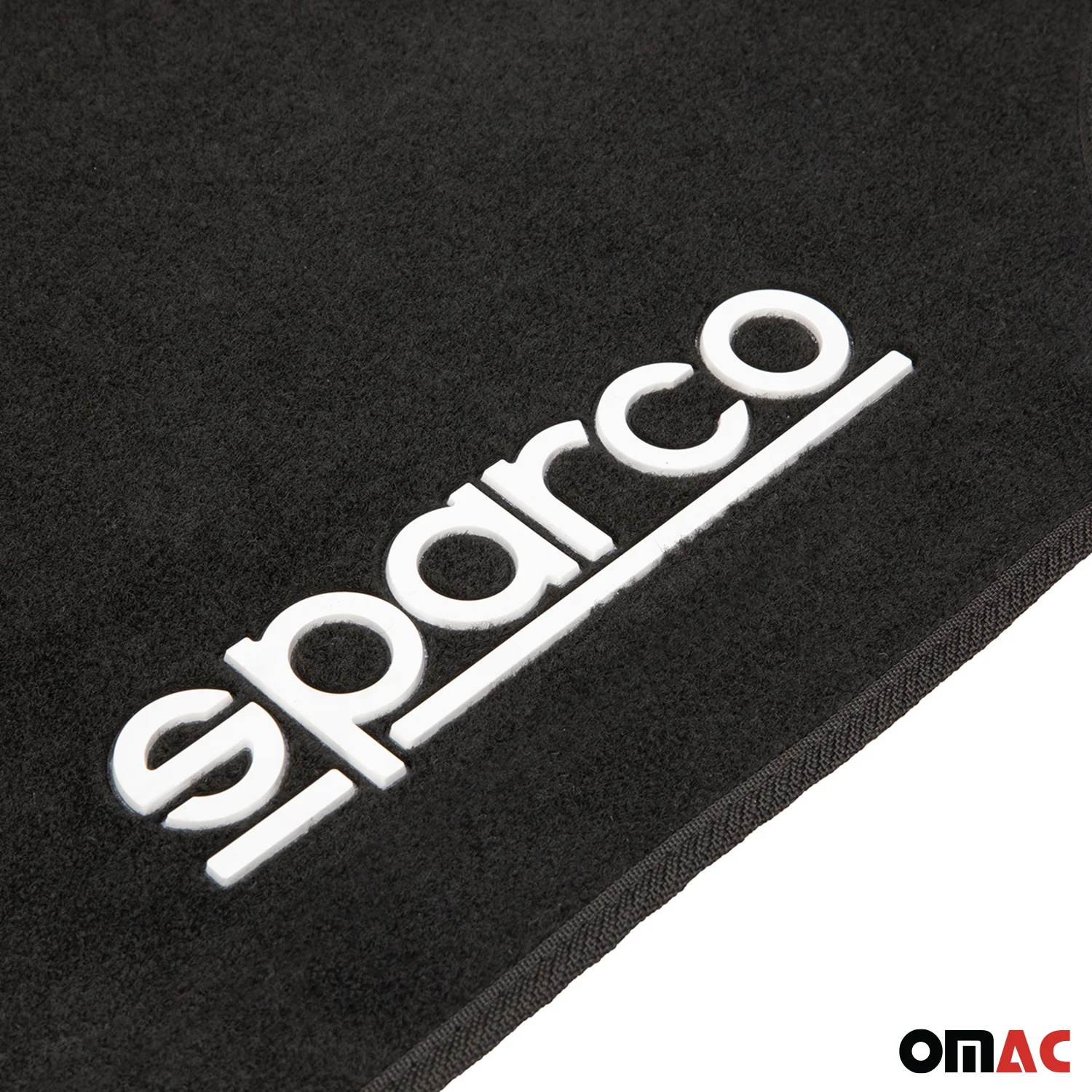 SPARCO Fußmatten Automatten Universal Schwarz Linie Teppich Alwettermatten 4x - Image 6