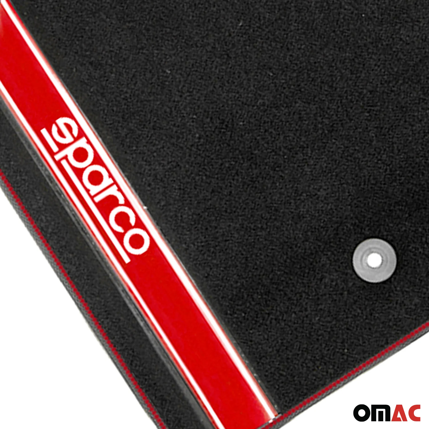 SPARCO Fußmatten Automatten Universal Schwarz Rot Autoteppich Alwettermatten 4x - Image 6