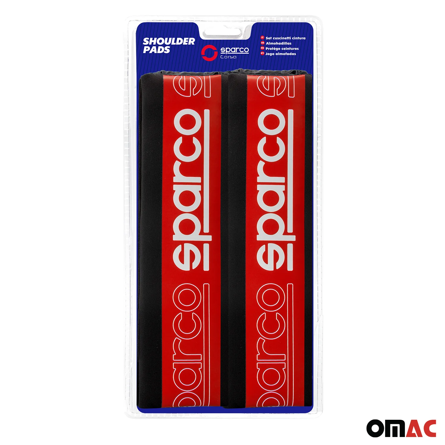 SPARCO Gurtschoner Gurtpolster Sicherheitsgurt Auto Gurtschutz Rot 2x - Image 4