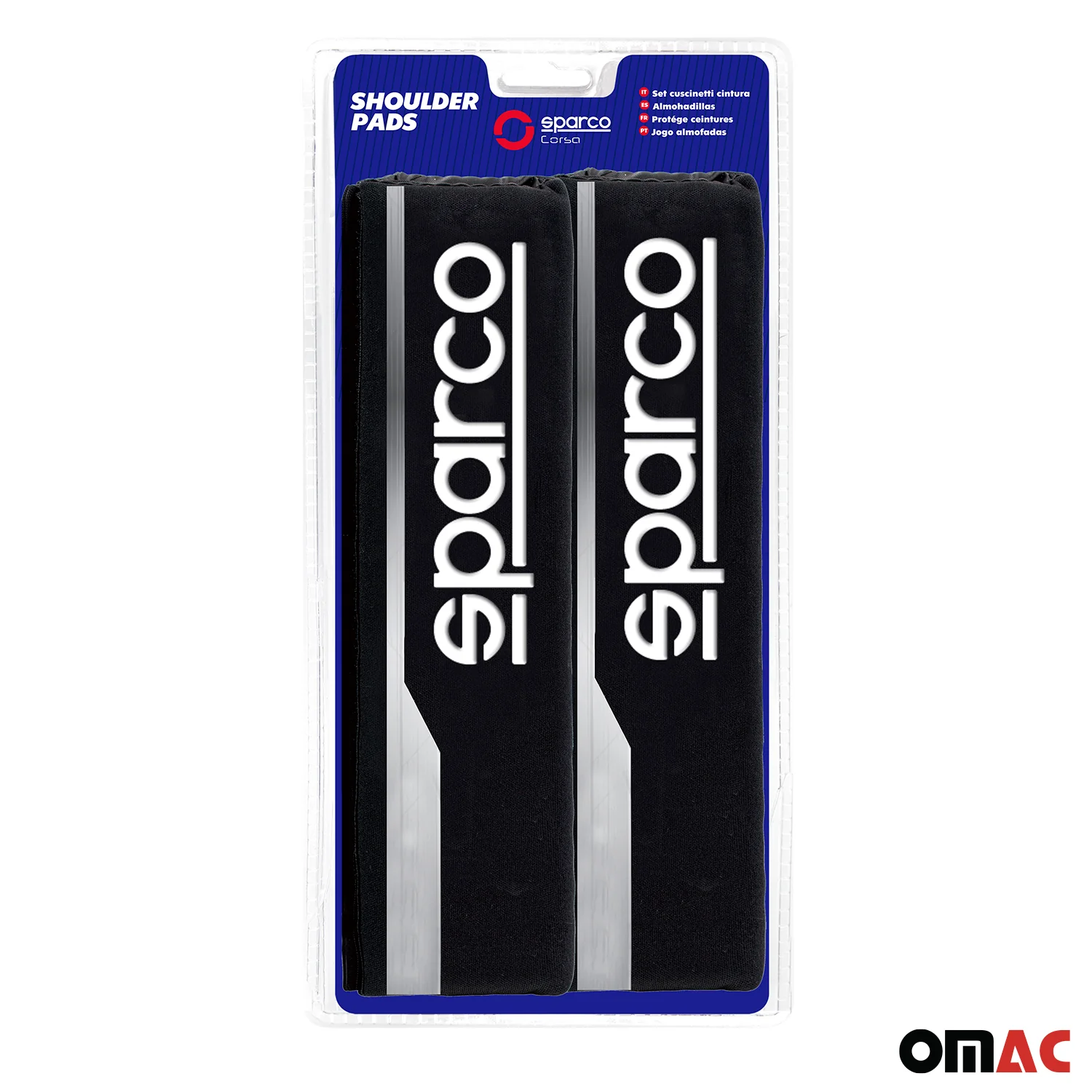 SPARCO Gurtschoner Gurtpolster Sicherheitsgurt Gurtschutz Polster Grau 2x - Image 4