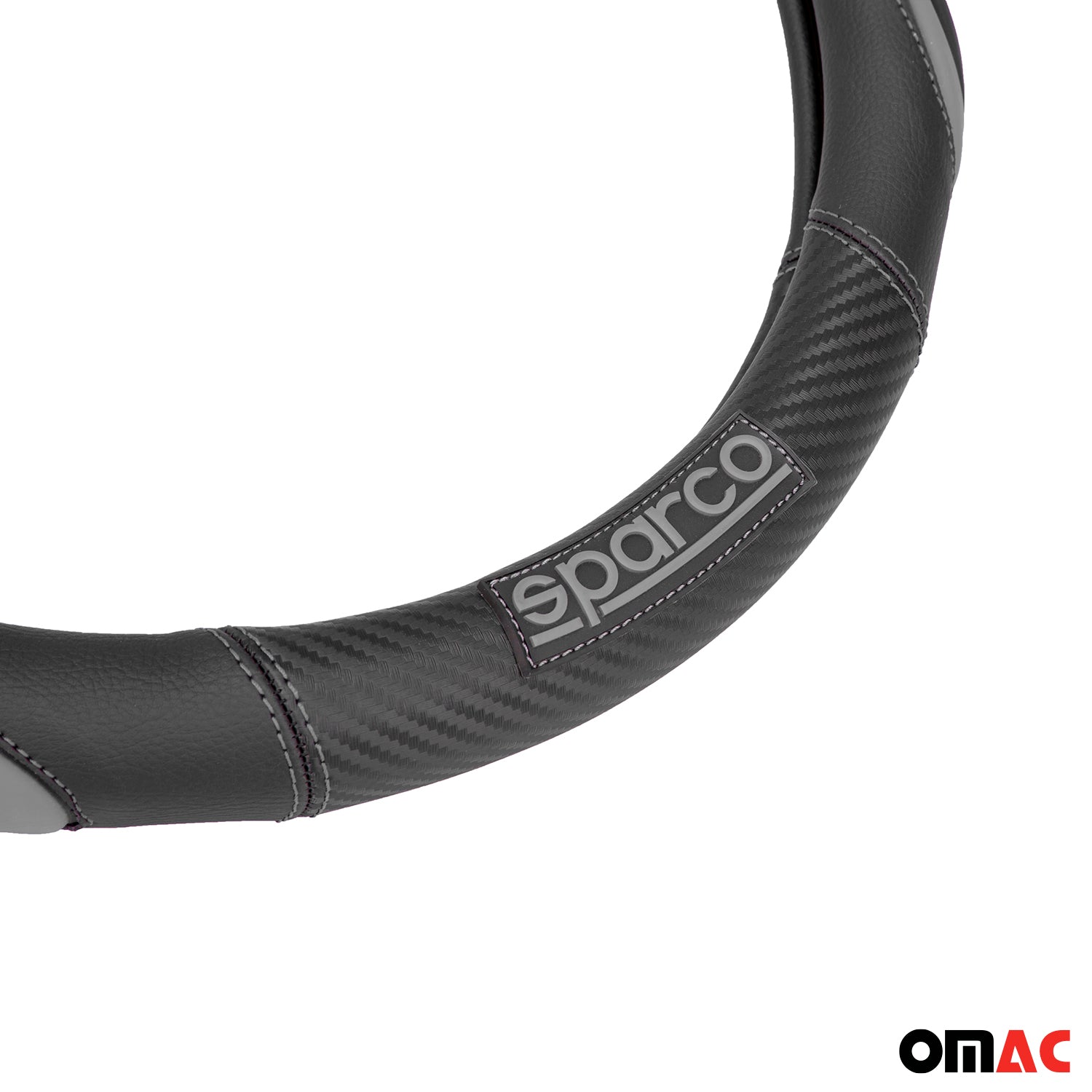 SPARCO Lenkradbezüge Lenkradschoner Lenkradschutz Grau Schwarz Gummi ø37-38 cm - Image 7