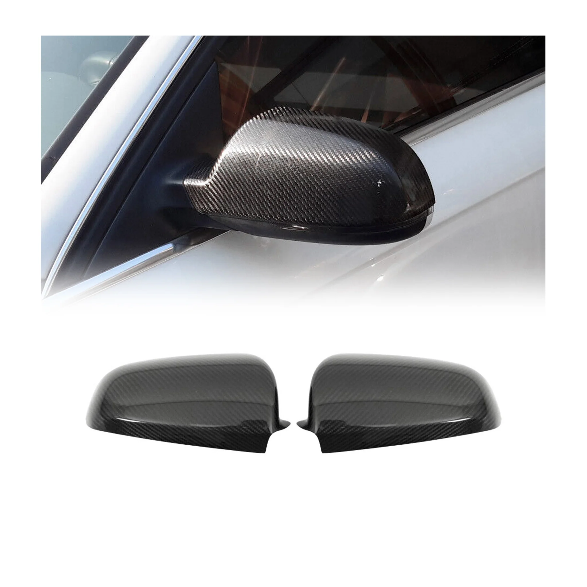 Spiegelkappen für Audi A3 A4 A5 2008-2013 Carbon B-Ware