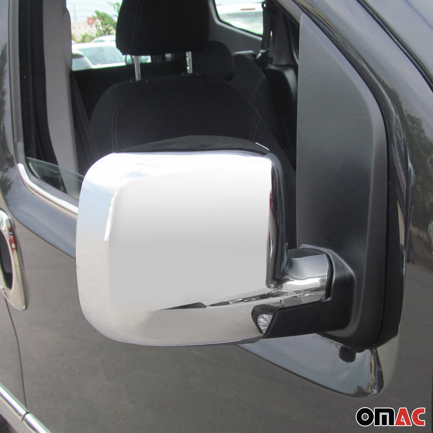 Spiegelkappen Spiegelabdeckung für Citroen Nemo 2008-2021 Chrom ABS Silber 2tlg - Image 2