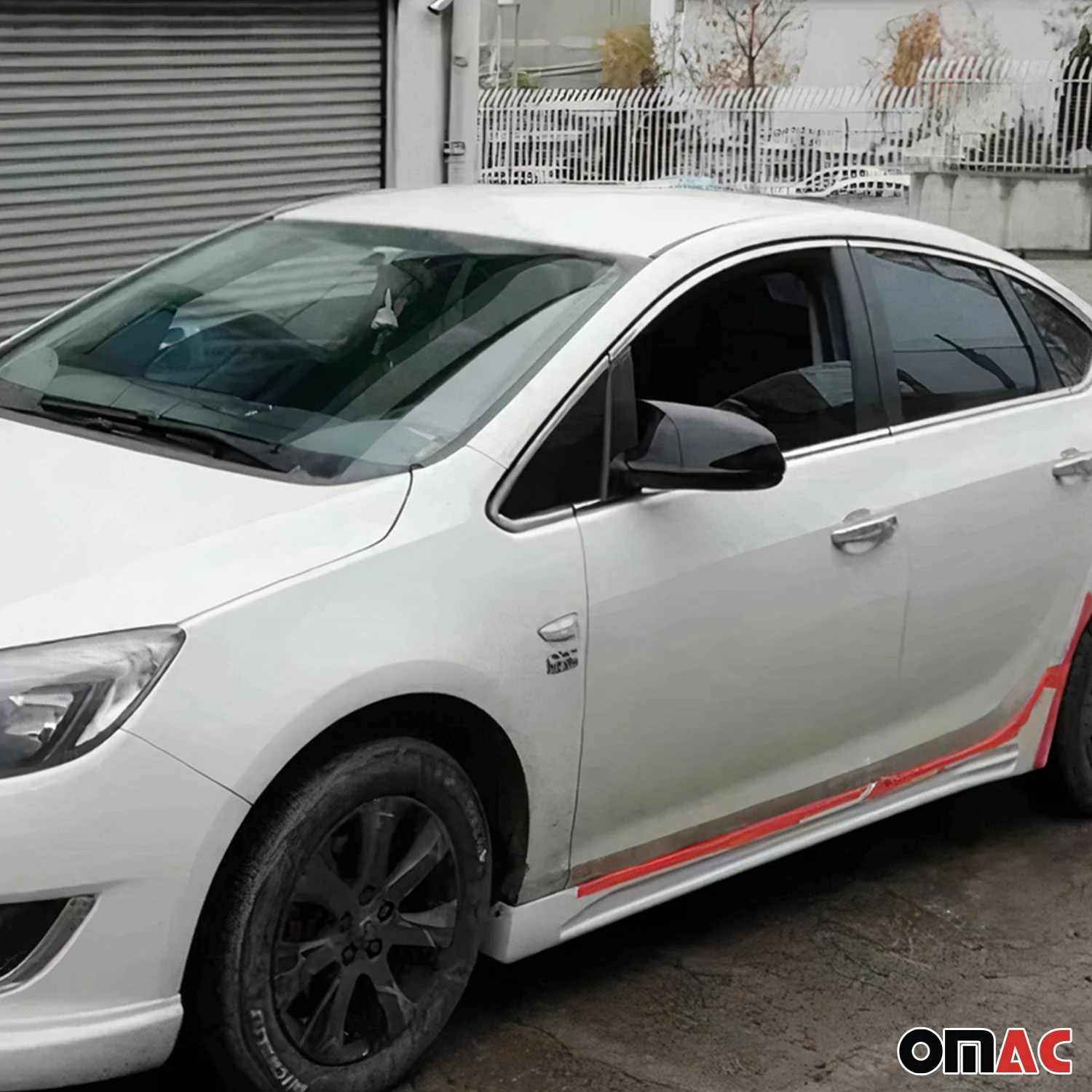 Spiegelkappen Spiegelabdeckung für Opel Astra 2010-2015 ABS Schwarz Glanz 2tlg - Image 2