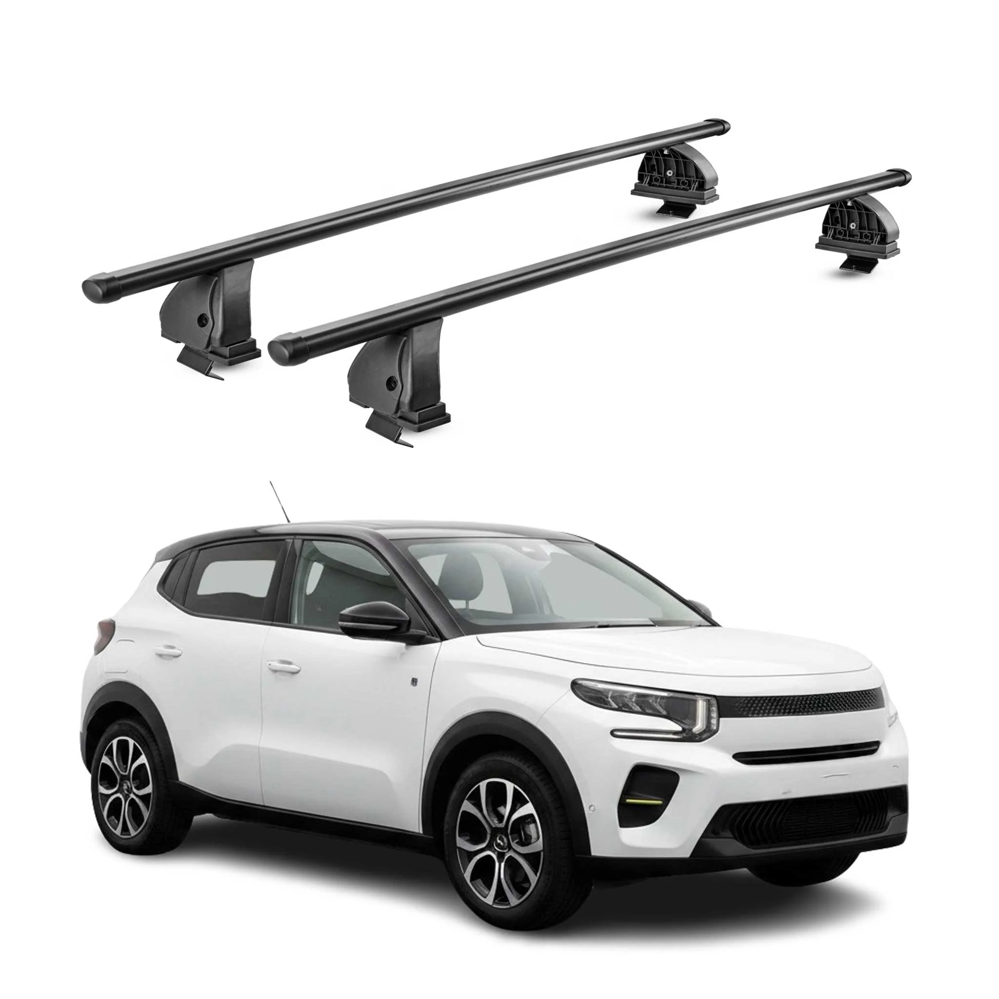 Stahl Dachträger für Citroen C3 IV 2024-2026 TÜV Abschließbar 2tlg Schwarz